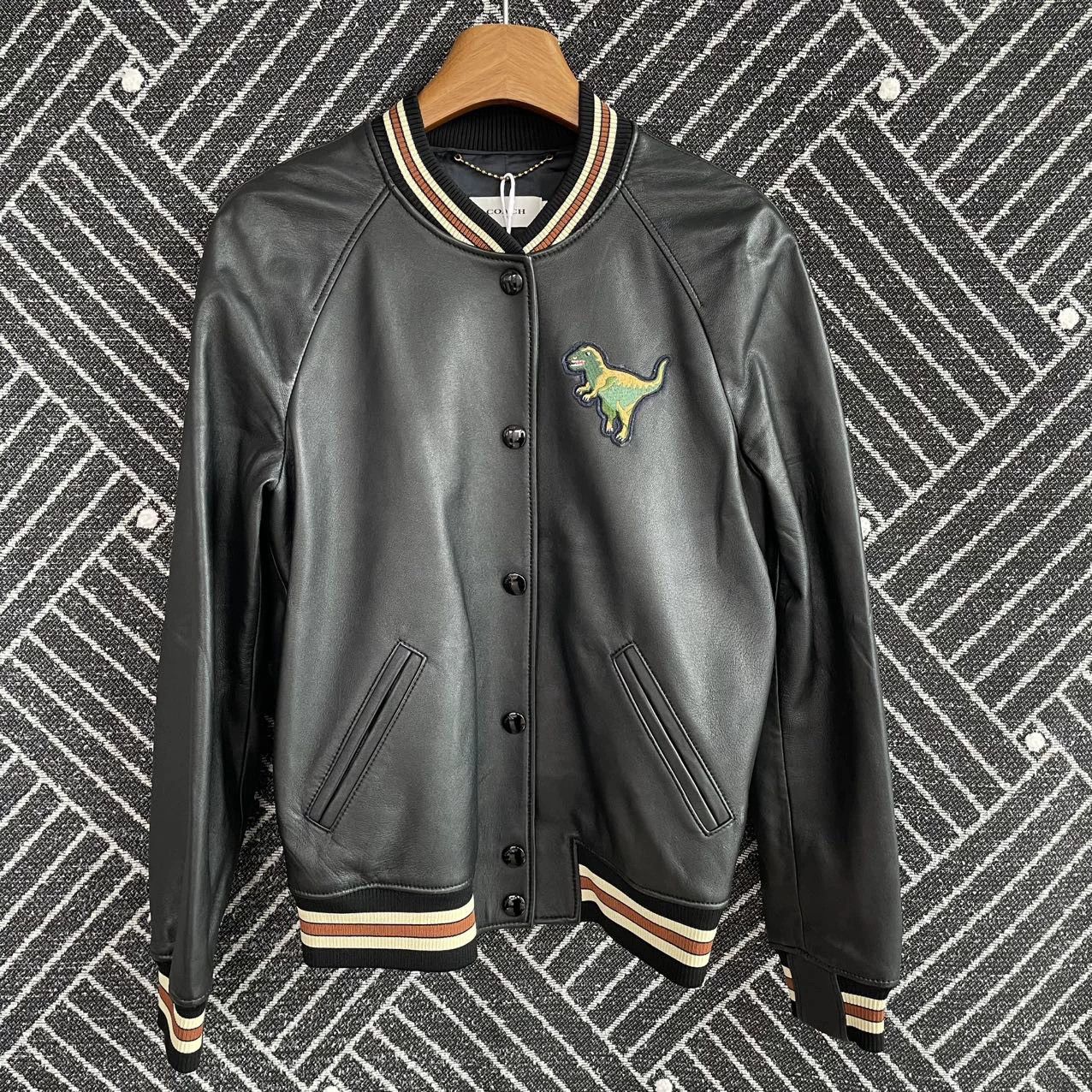 Coach Coach Black Lambskin Jacket 2 Mint Size XS / US 0-2 / IT 36-38 - 1 Thumbnail