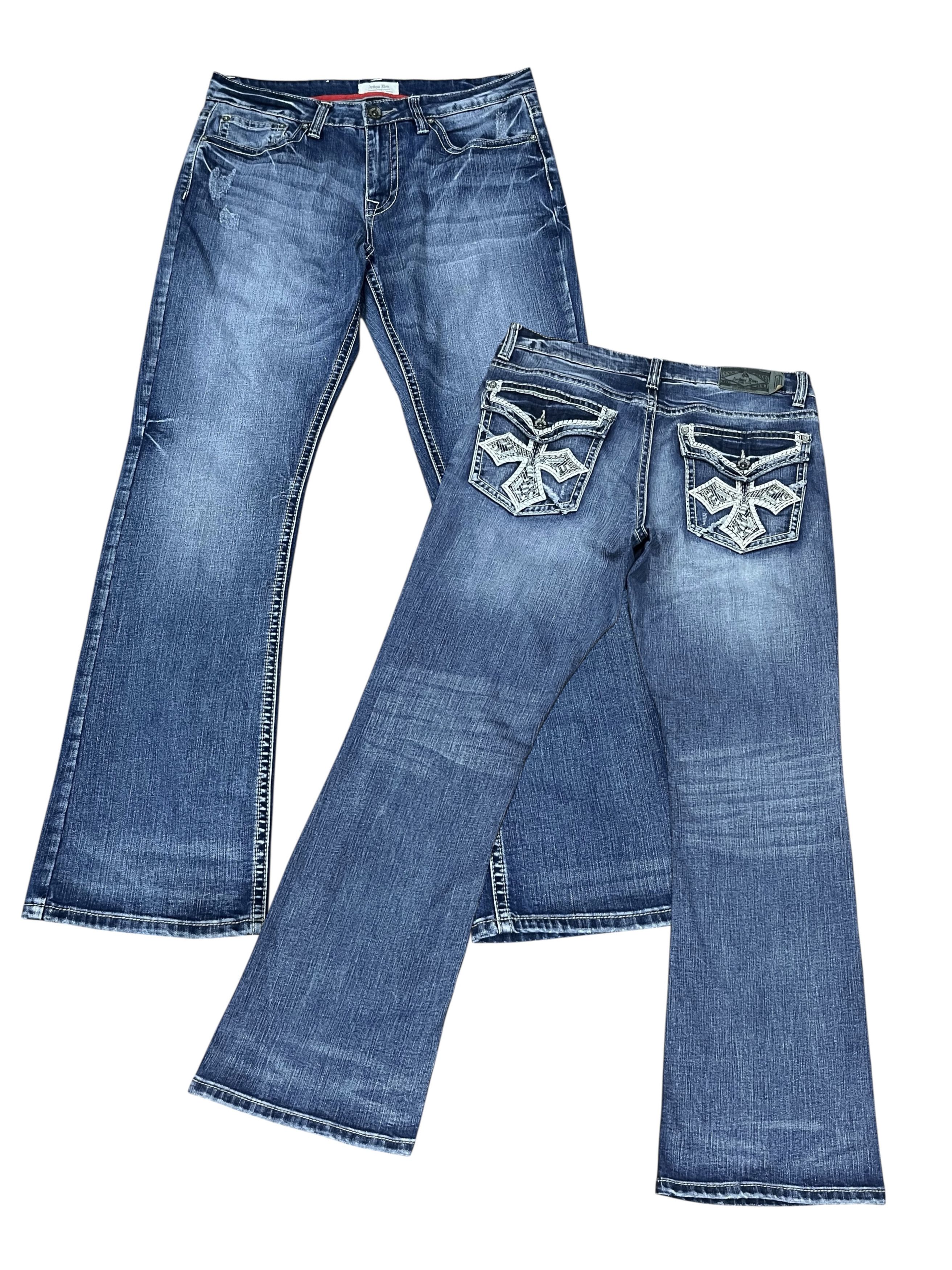 Grailed Antique Rivet C.Heart Style Flare Jeans W34 Y2K Vibe Jeans Size US 34 / EU 50 - 3 Thumbnail