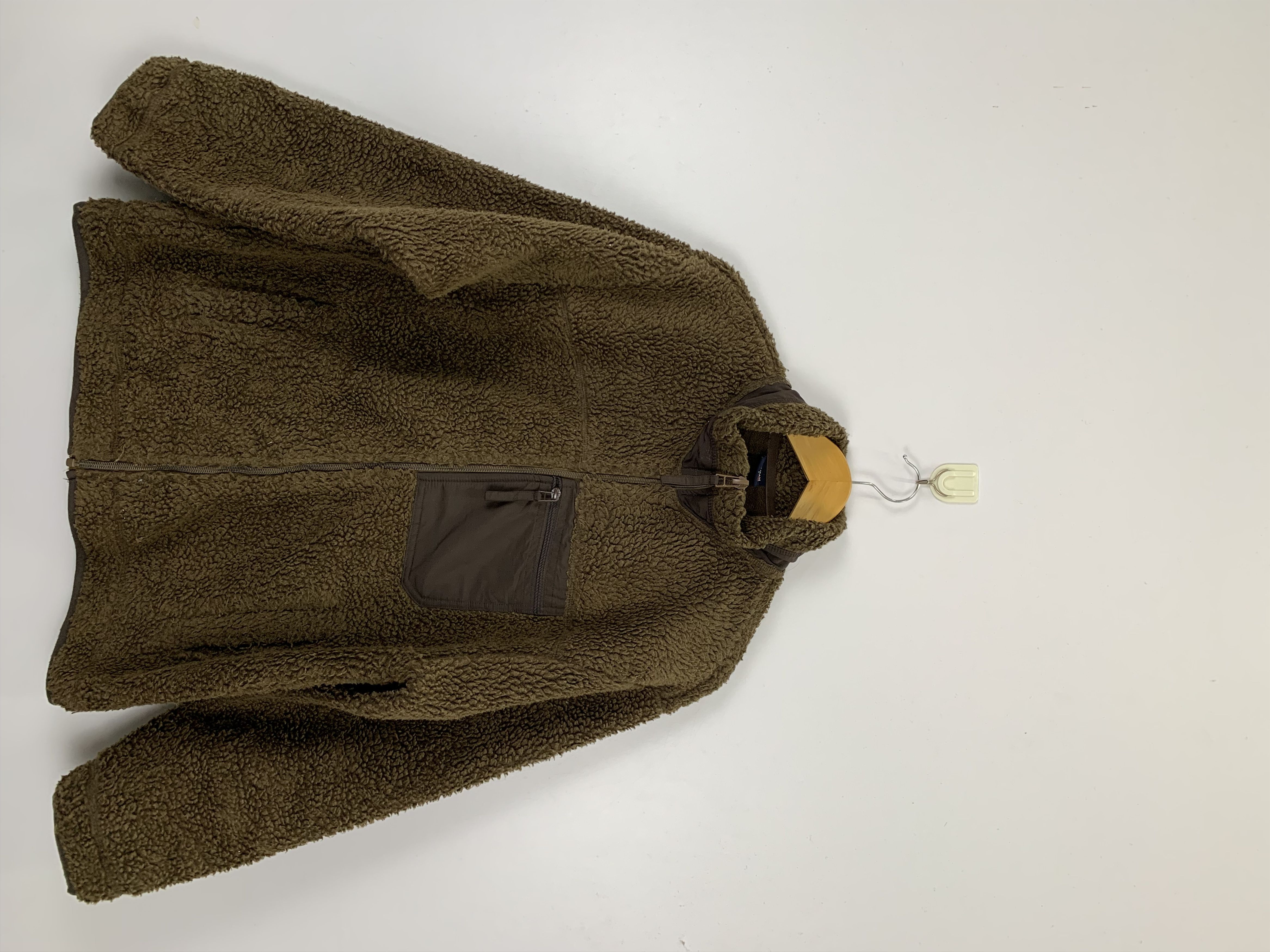 image of Vintage Polham Matted Fleece Jacket in Brown, Men's (Size Large)