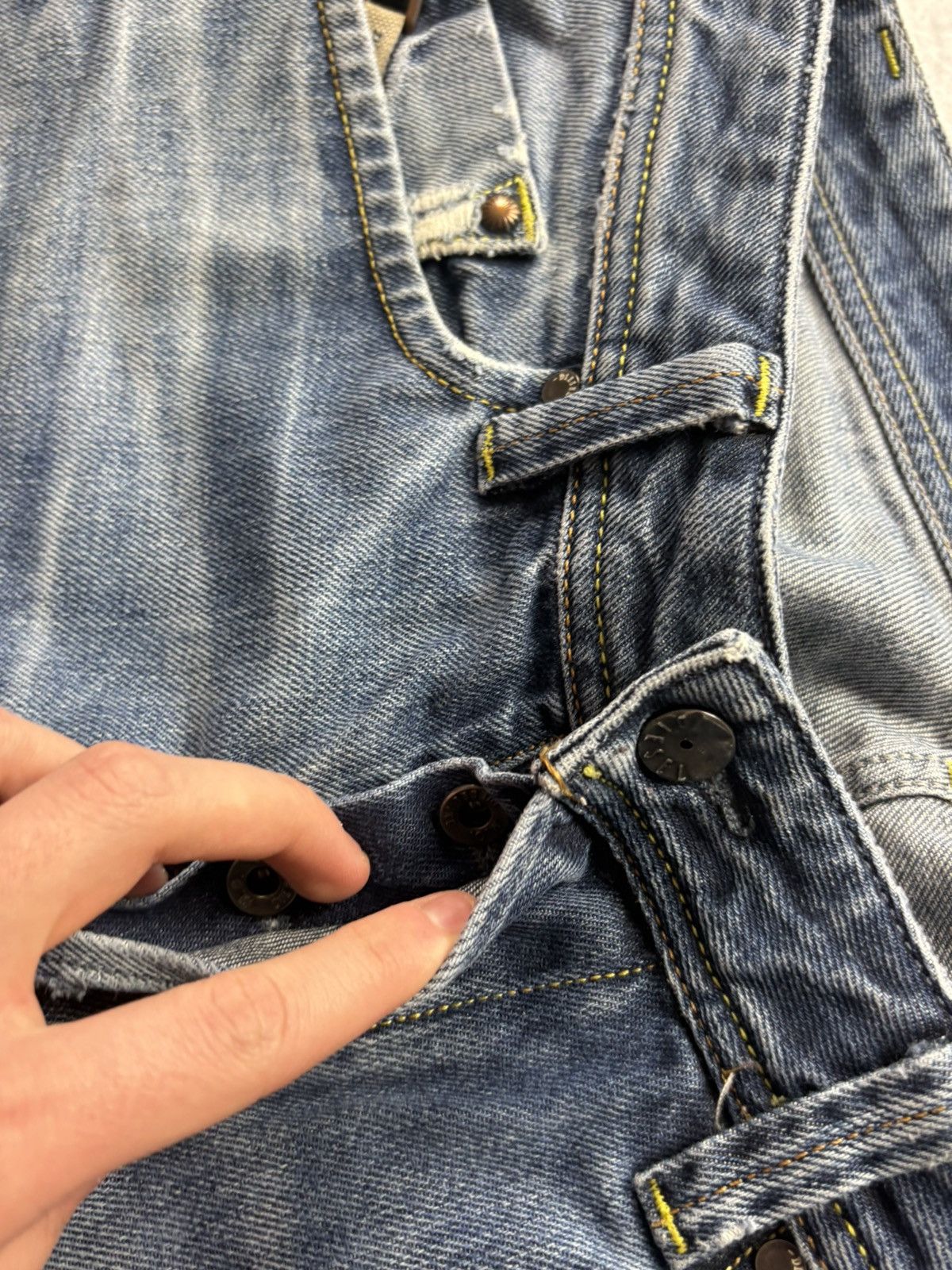 Diesel VINTAGE DIESEL DARRON DENIM JEANS WASHED RETRO Size US 32 / EU 48 - 7 Thumbnail