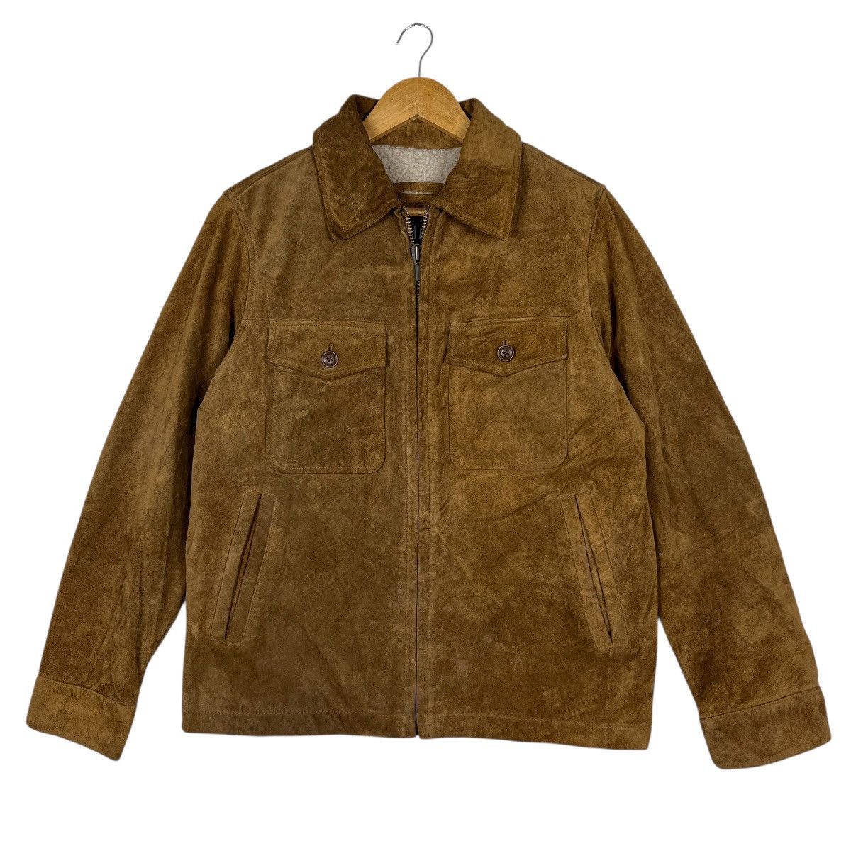 Gap Vintage Gap Suede Leather Trucker Jacket Size US S / EU 44-46 / 1 - 1 Thumbnail