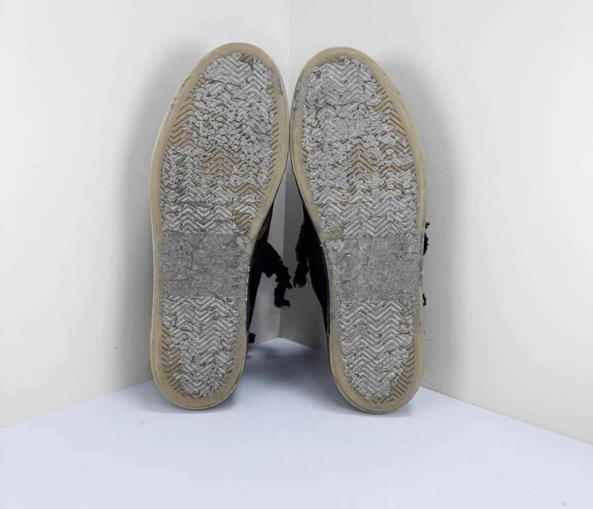 Uma Wang Uma Wang Black Polka Dot Distressed Canvas Shoes Size US 8 / EU 41 - 4 Thumbnail