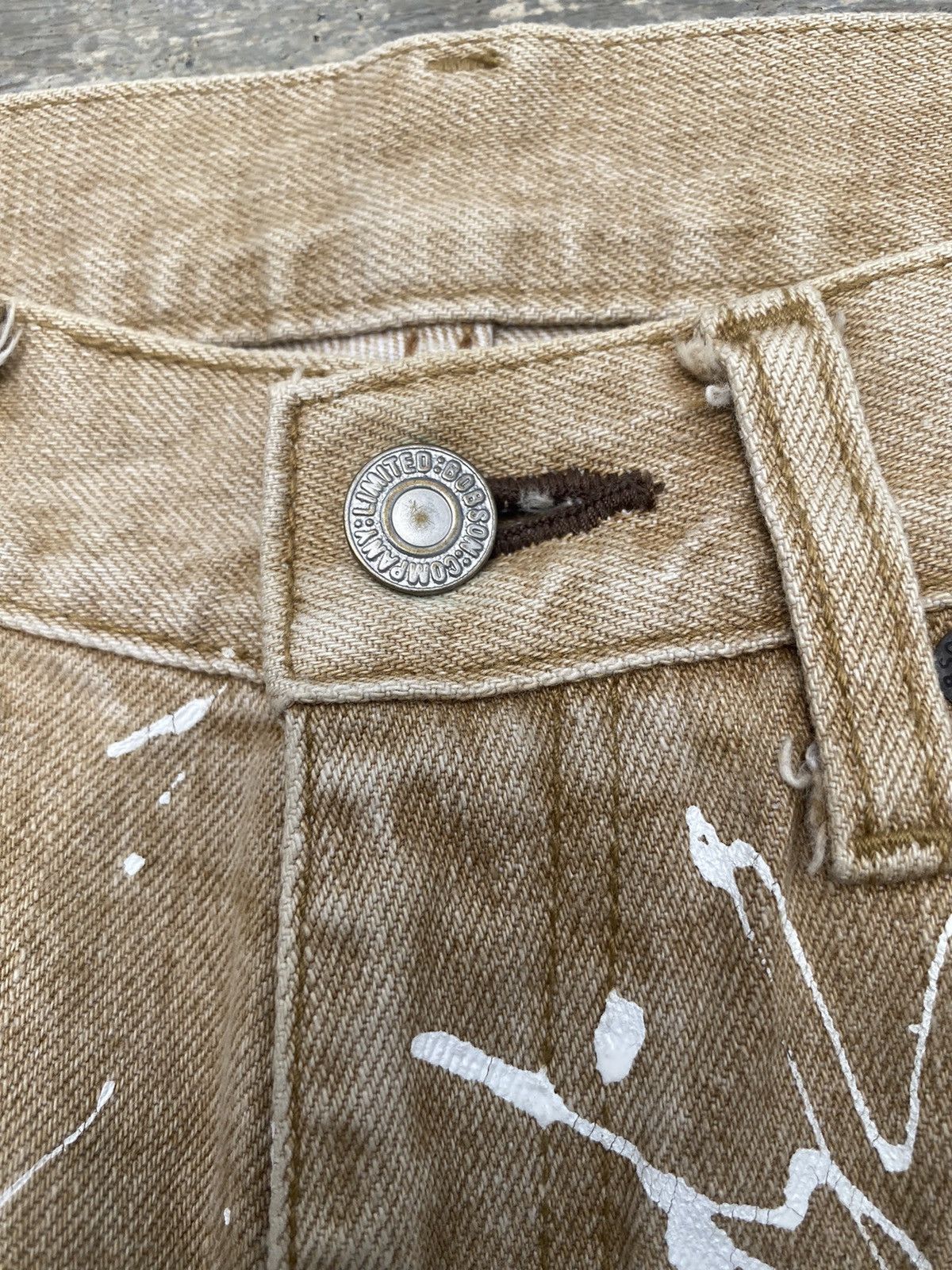 Japanese Brand × Vintage VINTAGE BOBSON DISTRESSED FLARE STUD PAINT SPLASH TORNADO Size US 28 / EU 44 - 8 Thumbnail