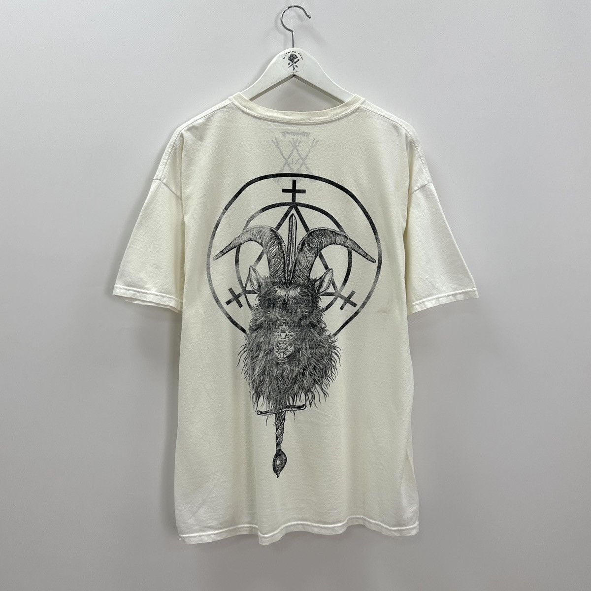 Vintage Vintage 00s WitchCrafs Goat Ghotic tee y2k Occultism death Size US XL / EU 56 / 4 - 1 Thumbnail