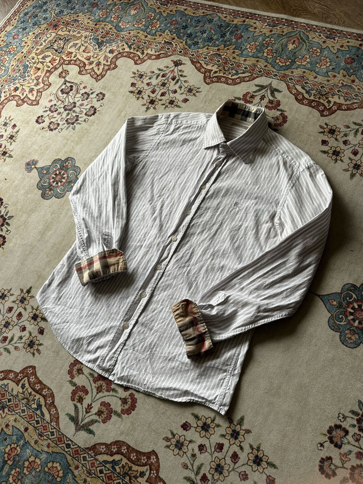 Burberry Burberry Brit Stripe Nova Check Shirt Size US M / EU 48-50 / 2 - 3 Thumbnail