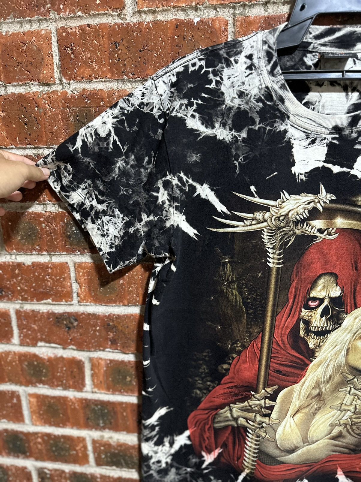Tribal Streetwear Thrashed Vintage Skull Paita Rose Full Print Tee Size US M / EU 48-50 / 2 - 8 Thumbnail