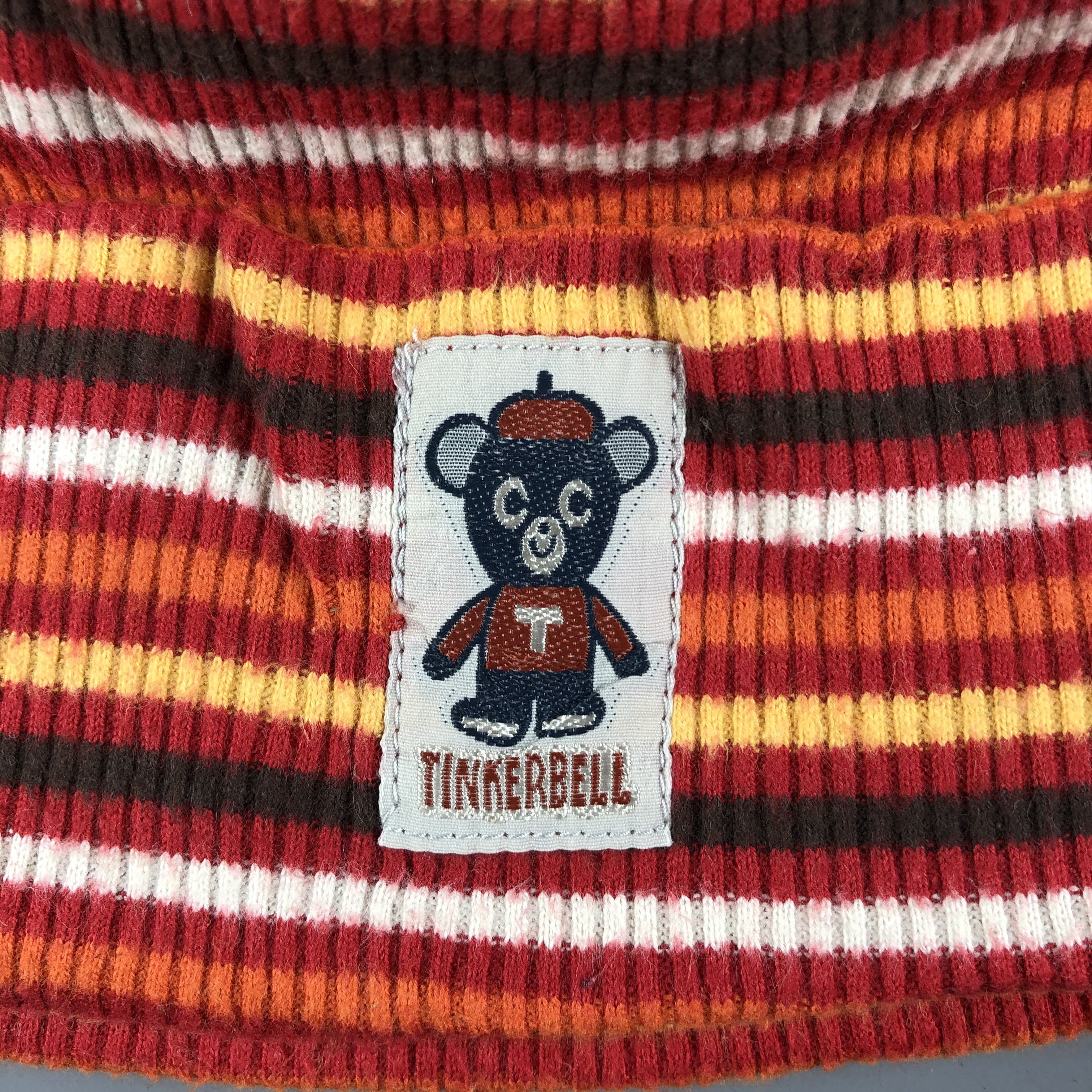 Japanese Brand Tinkerbell Stripe Beanie Size ONE SIZE - 4 Thumbnail