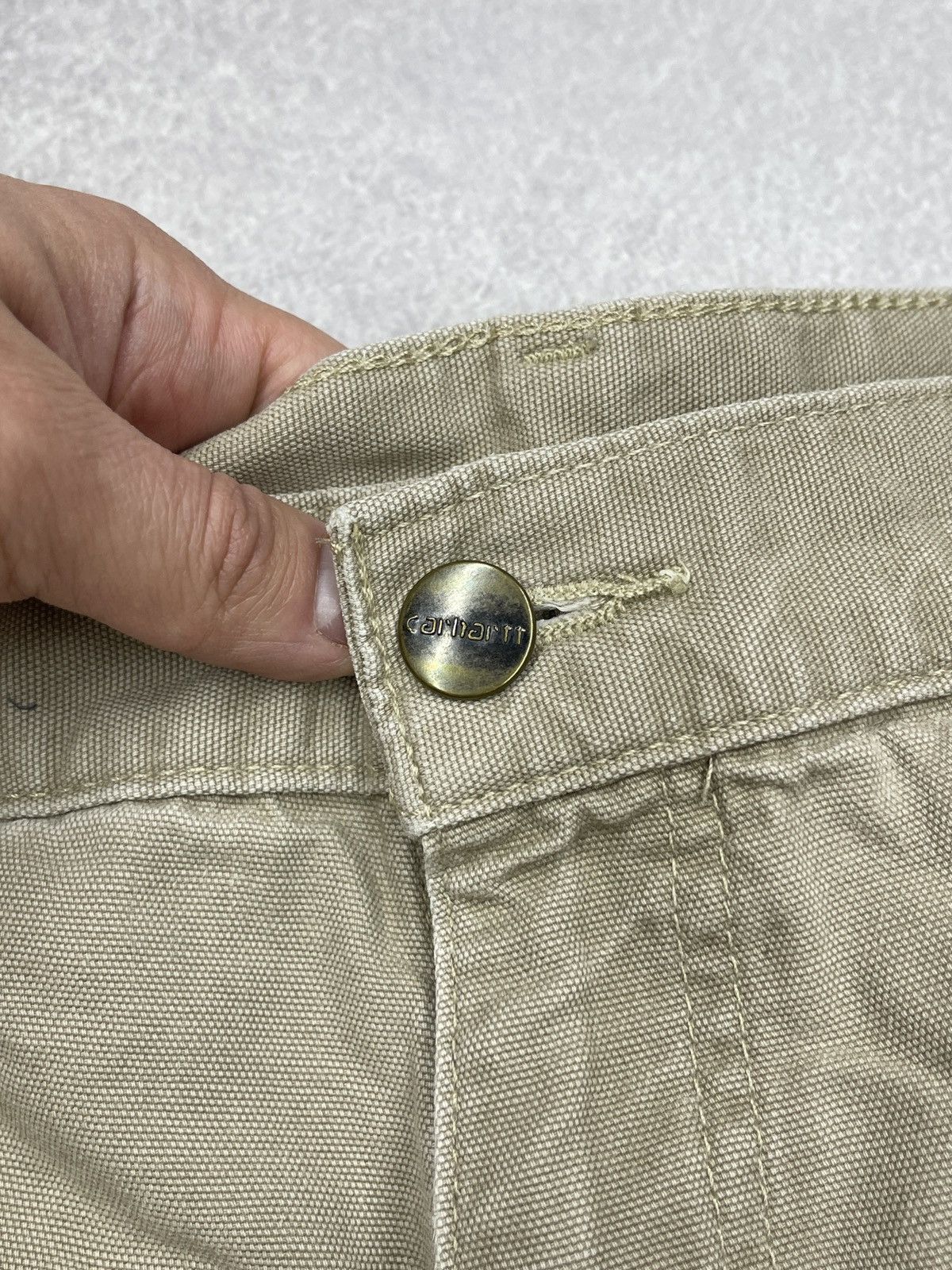 Carhartt Vintage Carhartt WIP Canvas Pants Relaxed Fit Beige Y2K Size US 36 / EU 52 - 11 Thumbnail