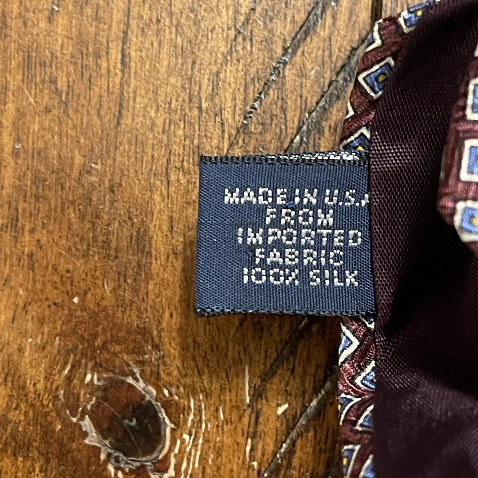 Polo Ralph Lauren Vtg Polo Ralph Lauren Geometric 100% Silk Tie Handmade USA Size ONE SIZE - 7 Thumbnail