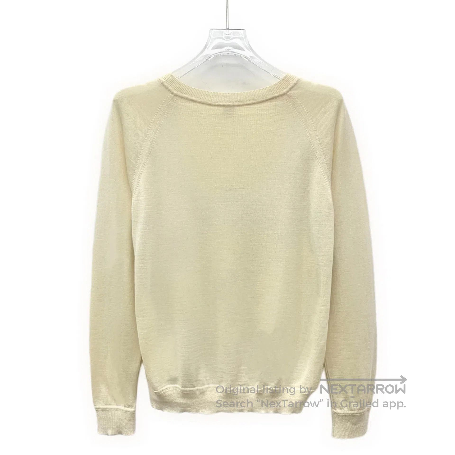 Hermes Hermes Beige mulberry silk rope pattern print cashmere cre Size XXS / US 00 / IT 34 - 2 Thumbnail