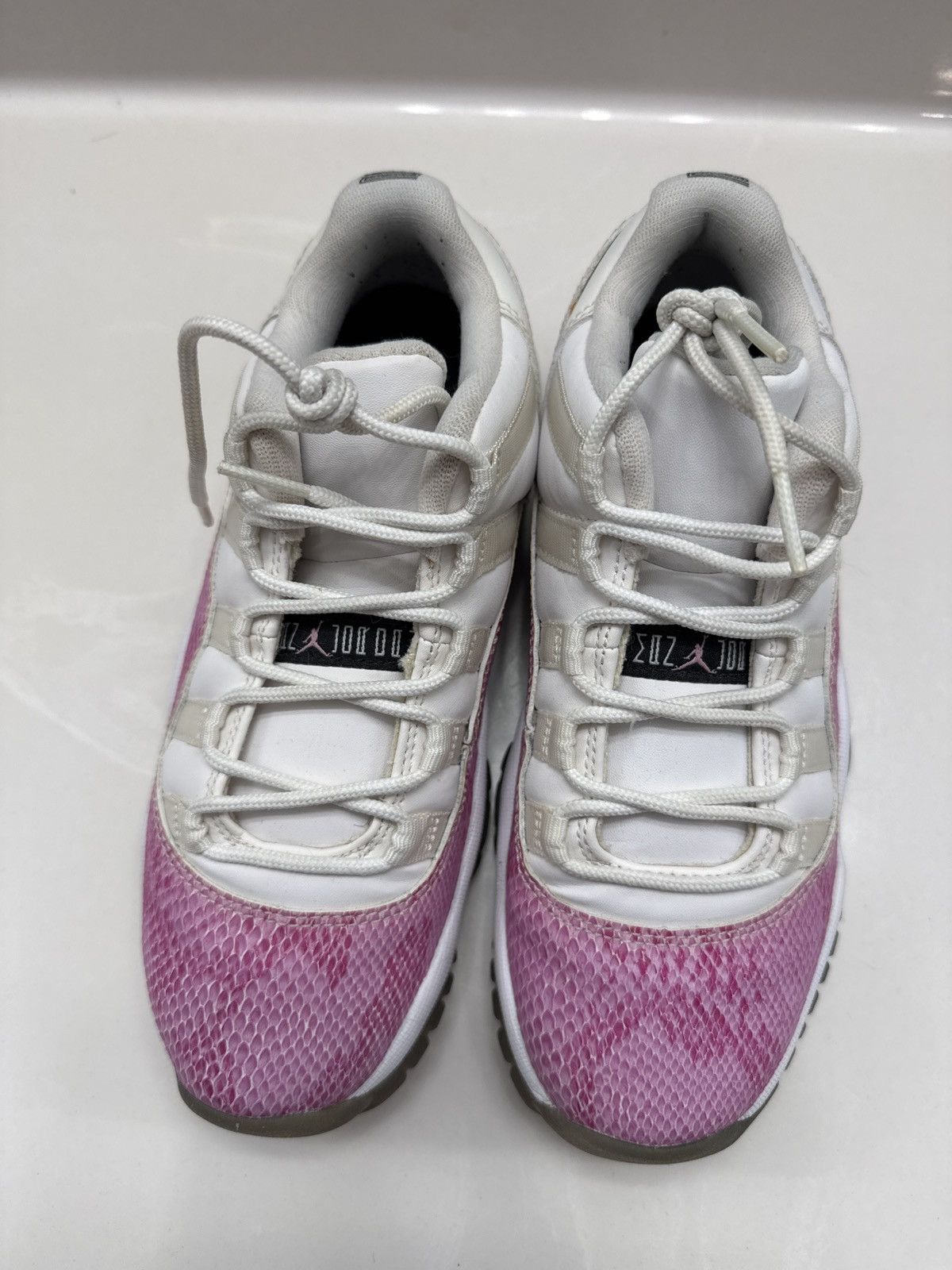 Nike Air Jordan 11s Pink Snakeskin Size US 4.5 / IT 34.5 - 6 Thumbnail
