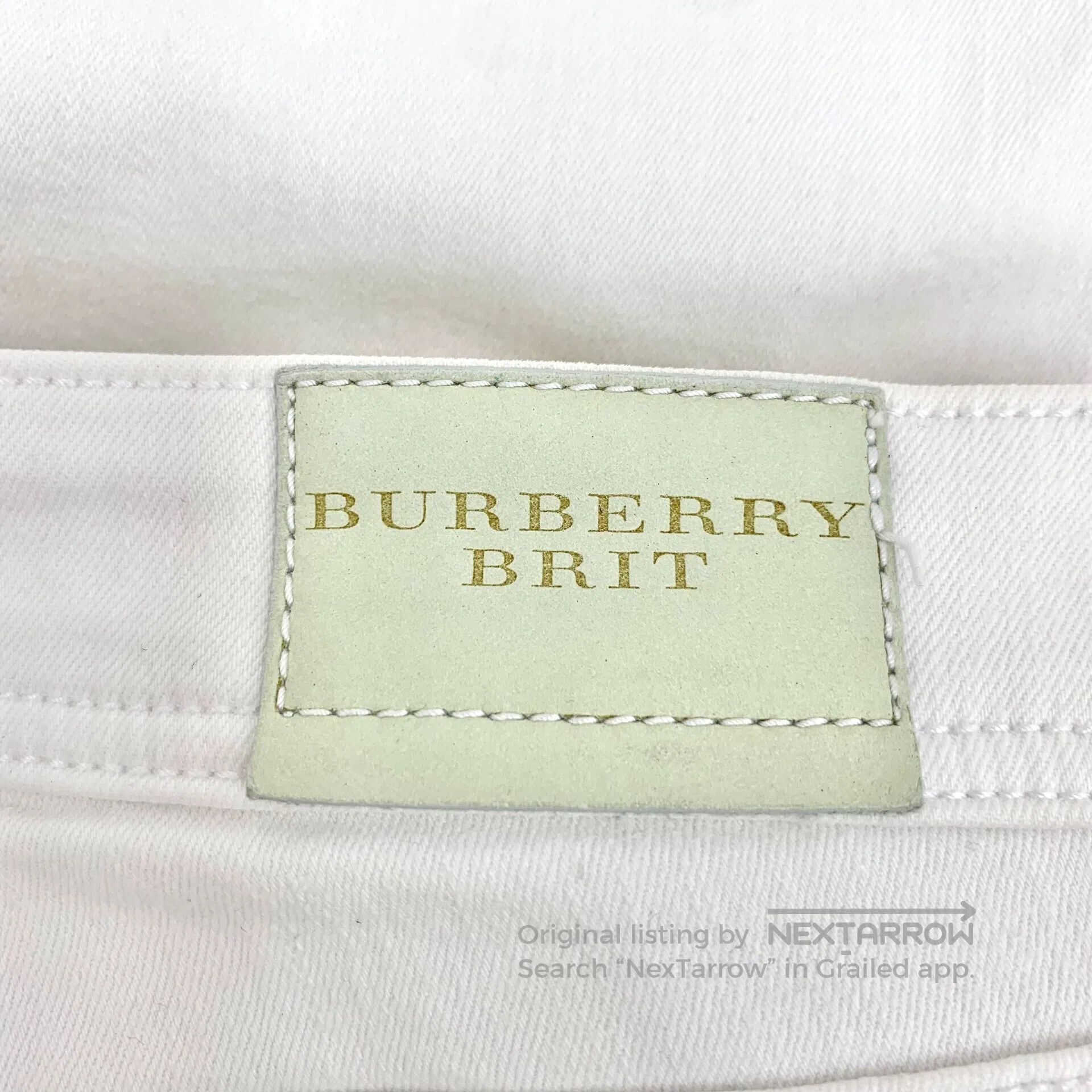 Burberry Burberry White cotton casual denim long pants| Size 25" / US 0 / IT 36 - 6 Thumbnail