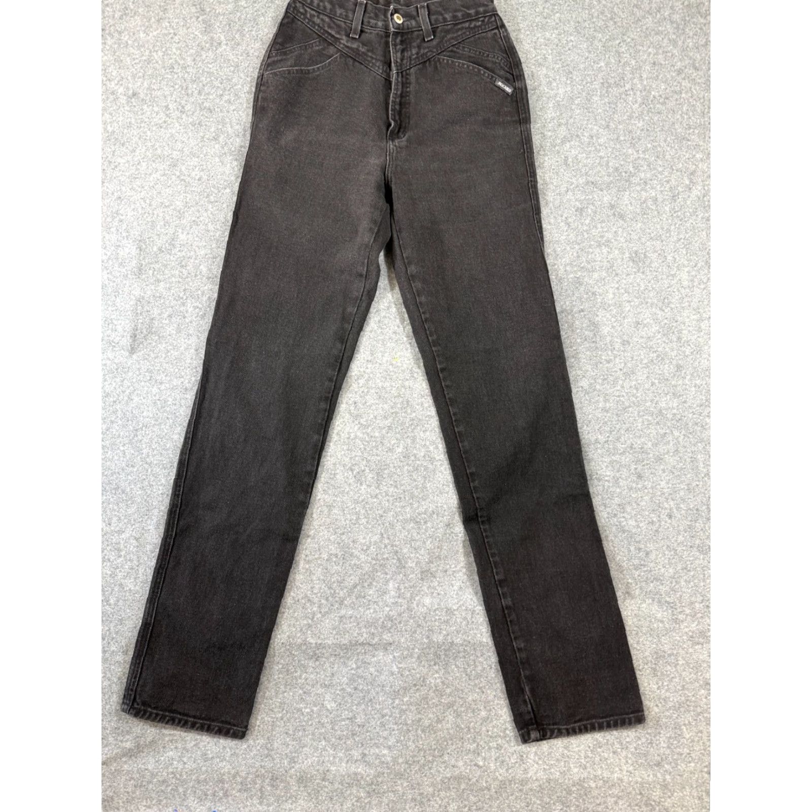 Vintage VINTAGE Rockies Rocky Mountain Jeans Womens 10 Black Denim 90s Western Bareback Zip Button Pockets Jeans Mens? Womens Size 27" / US 4 / IT 40 - 4 Thumbnail