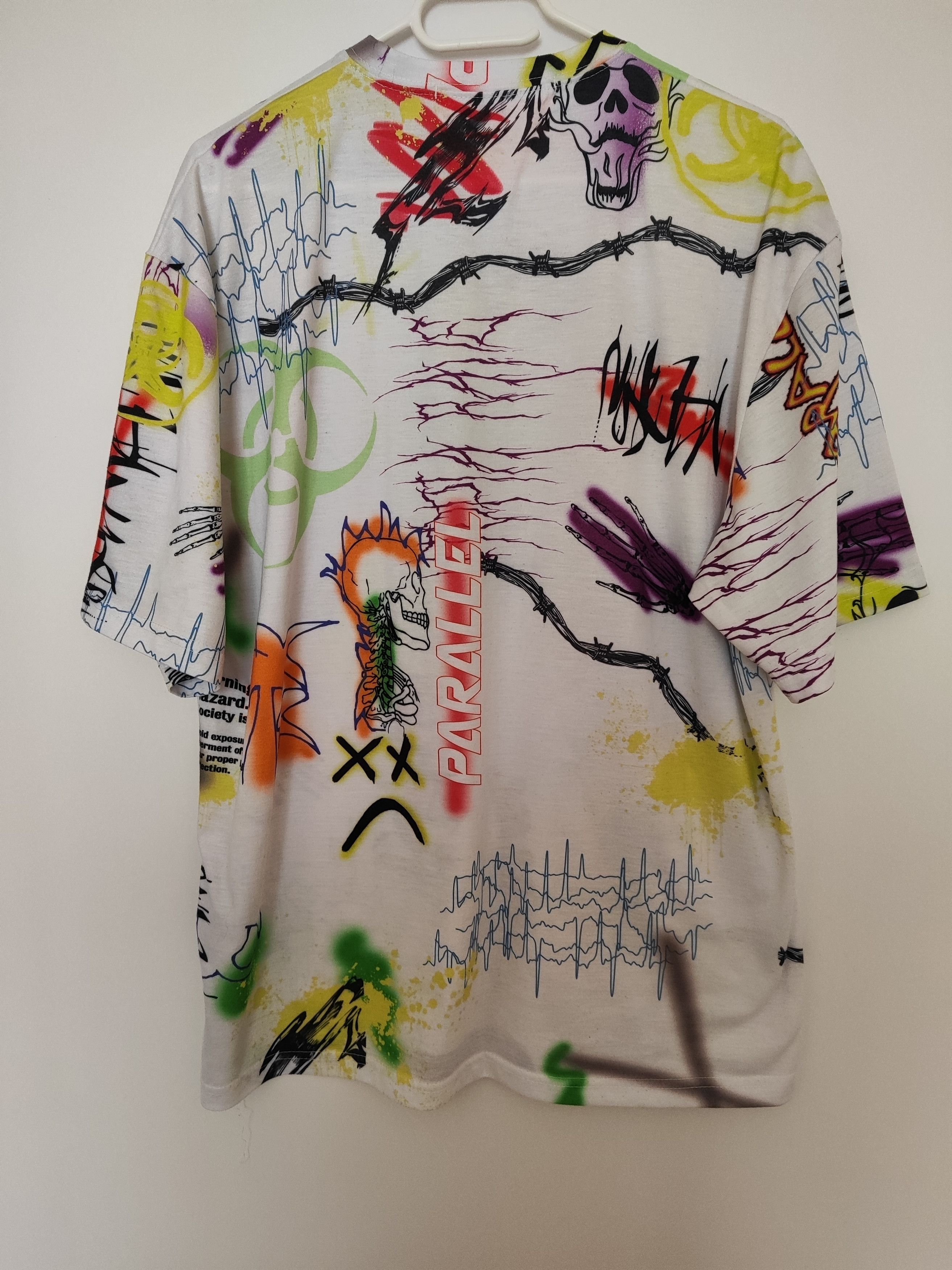 Jaded London Jaded London "Parallel" Graphic All Over Print T-Shirt Rare Size US M / EU 48-50 / 2 - 2 Thumbnail
