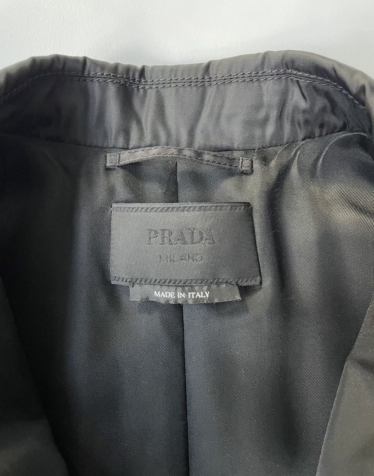 Prada A/W 09 Black Nylon Mac Jacket Size US L / EU 52-54 / 3 - 4 Thumbnail