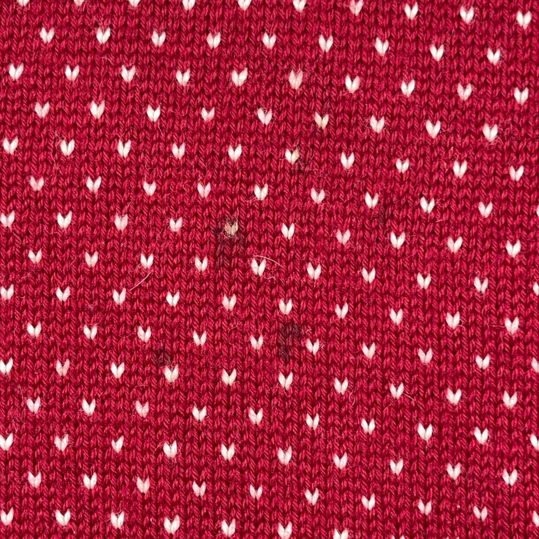 Vintage VINTAGE Grandpa Sweater Men L Red Wool Knit Nordic Birdseye Rib Crew Neck Pullover Geometric 90s Classic Logo Size US L / EU 52-54 / 3 - 3 Thumbnail