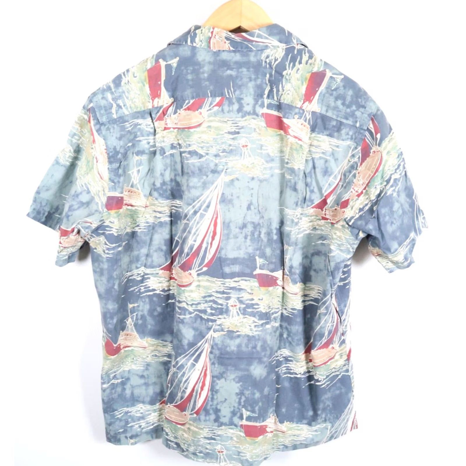 Polo Ralph Lauren Polo Ralph Lauren Shirt Mens XL Blue Gray Nautical Boat Vintage Camp Loop Collar Button-Up Size US XL / EU 56 / 4 - 2 Thumbnail