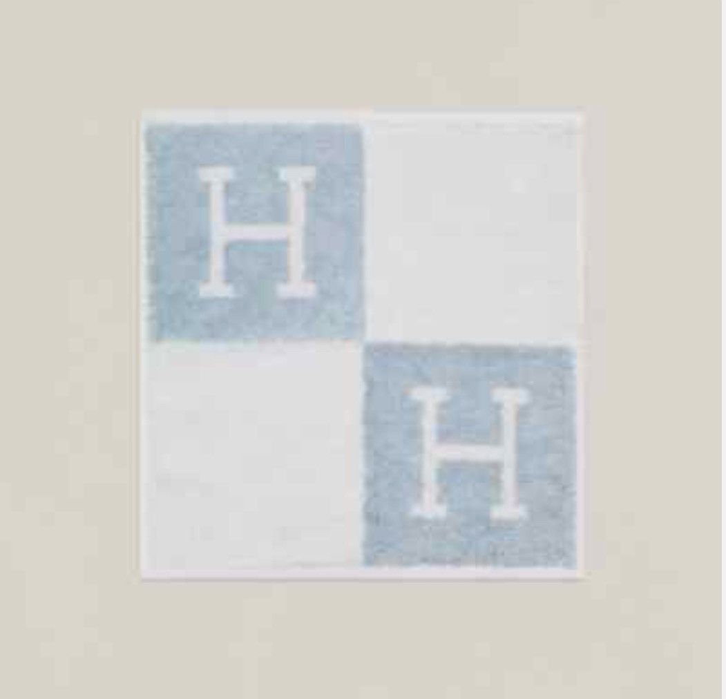 Hermes Authentic HERMES Glacier Bleu Avalon Cotton Wash Cloth Size ONE SIZE - 1 Thumbnail