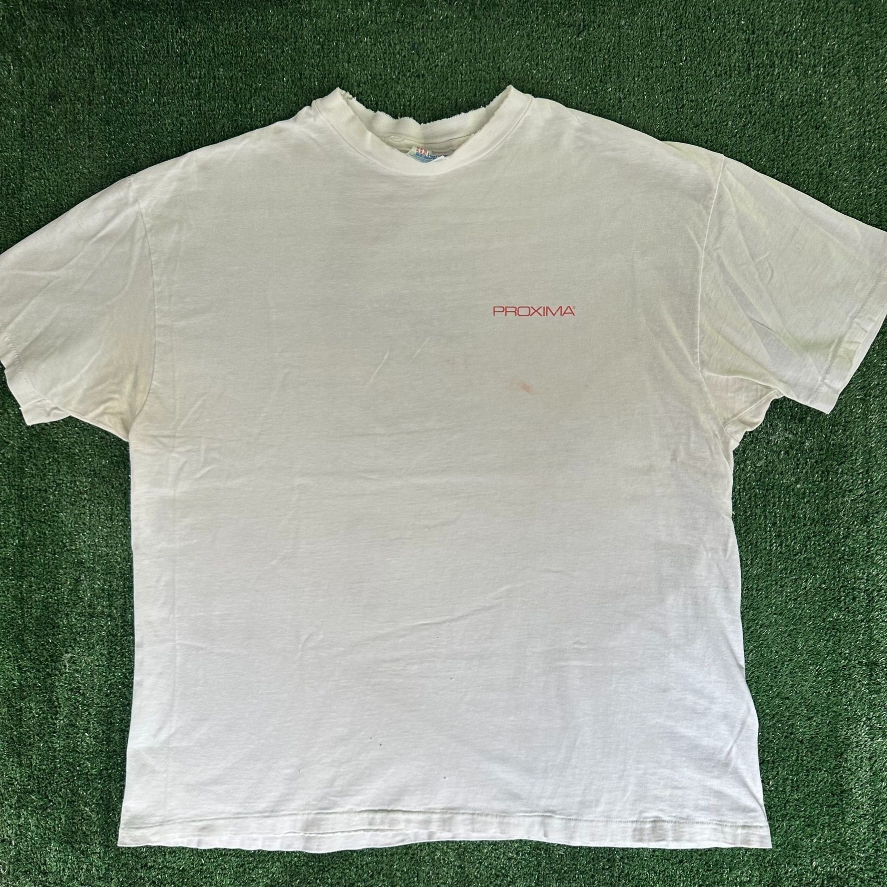 Hanes Vintage 90s Proxima Desktop Projector T-Shirt Retro Tech Tee Size US XL / EU 56 / 4 - 6 Thumbnail