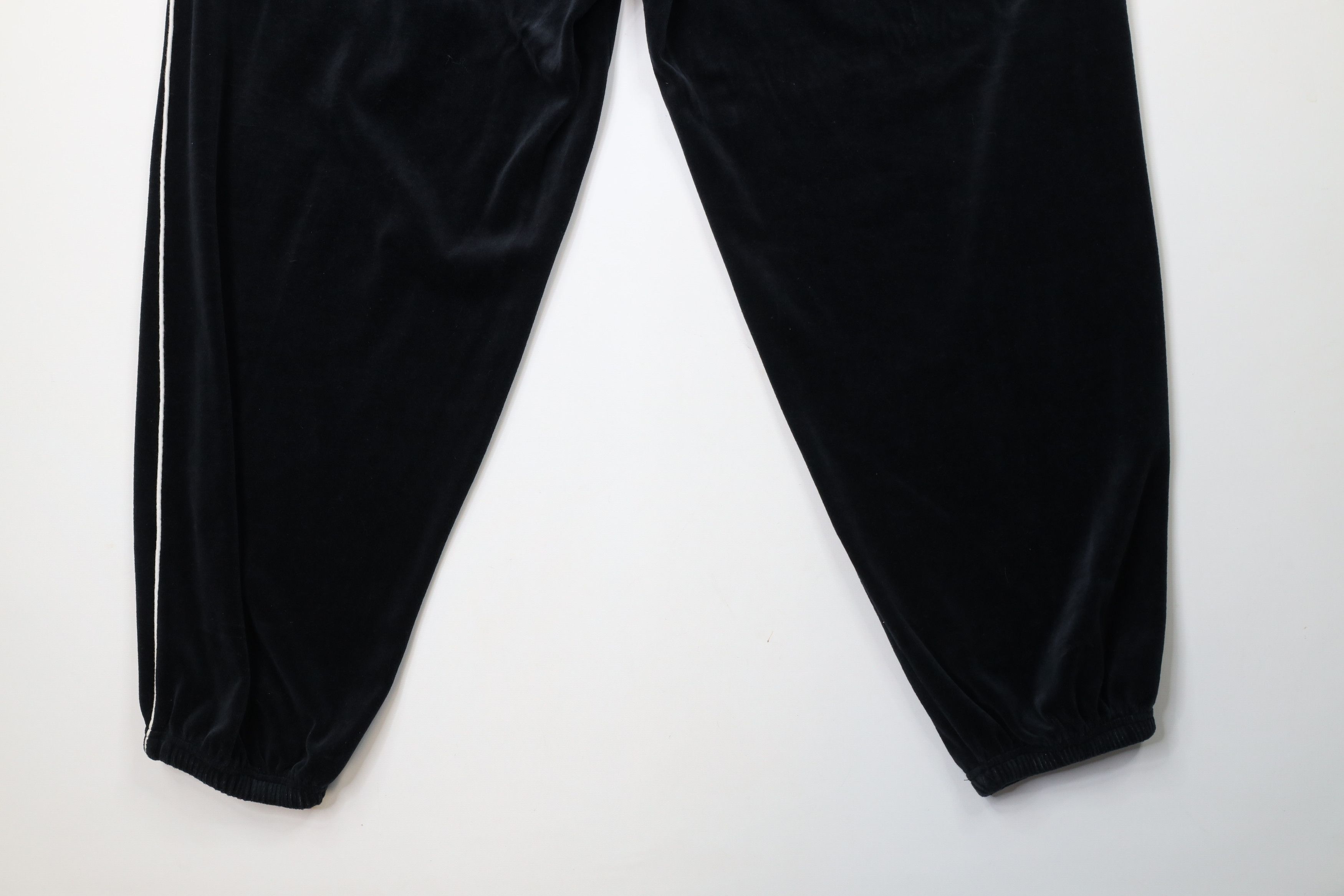 Vintage Vintage 90s Y2K Streetwear Velour Sweatpants Joggers Black Size US 40 / EU 56 - 12 Thumbnail