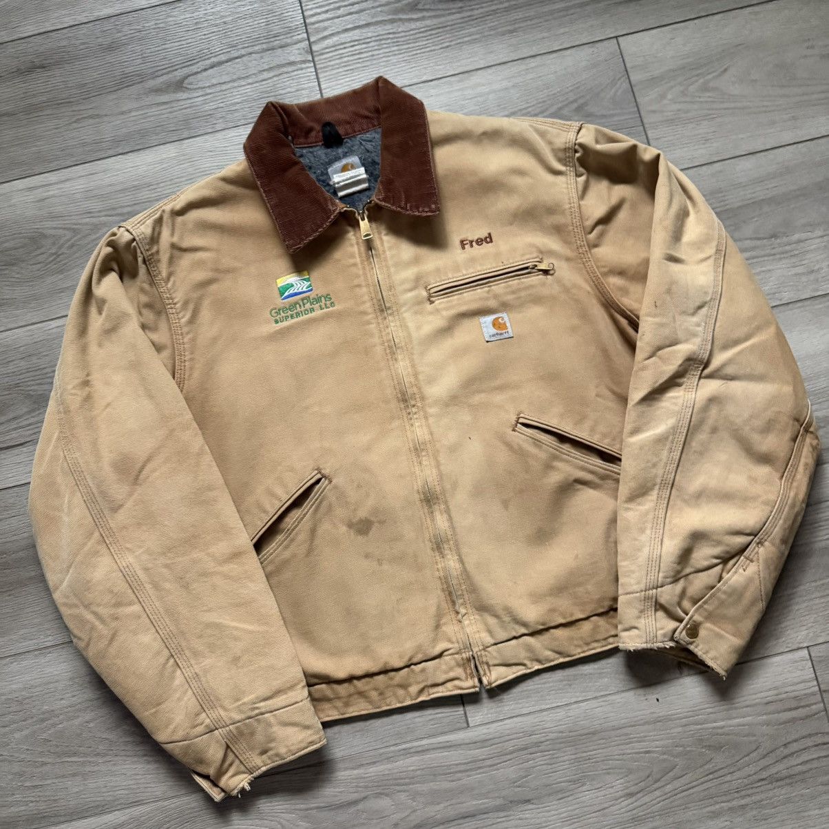 Carhartt vintage j01 BRN carhartt Detroit jacket XL Size US XL / EU 56 / 4 - 3 Thumbnail