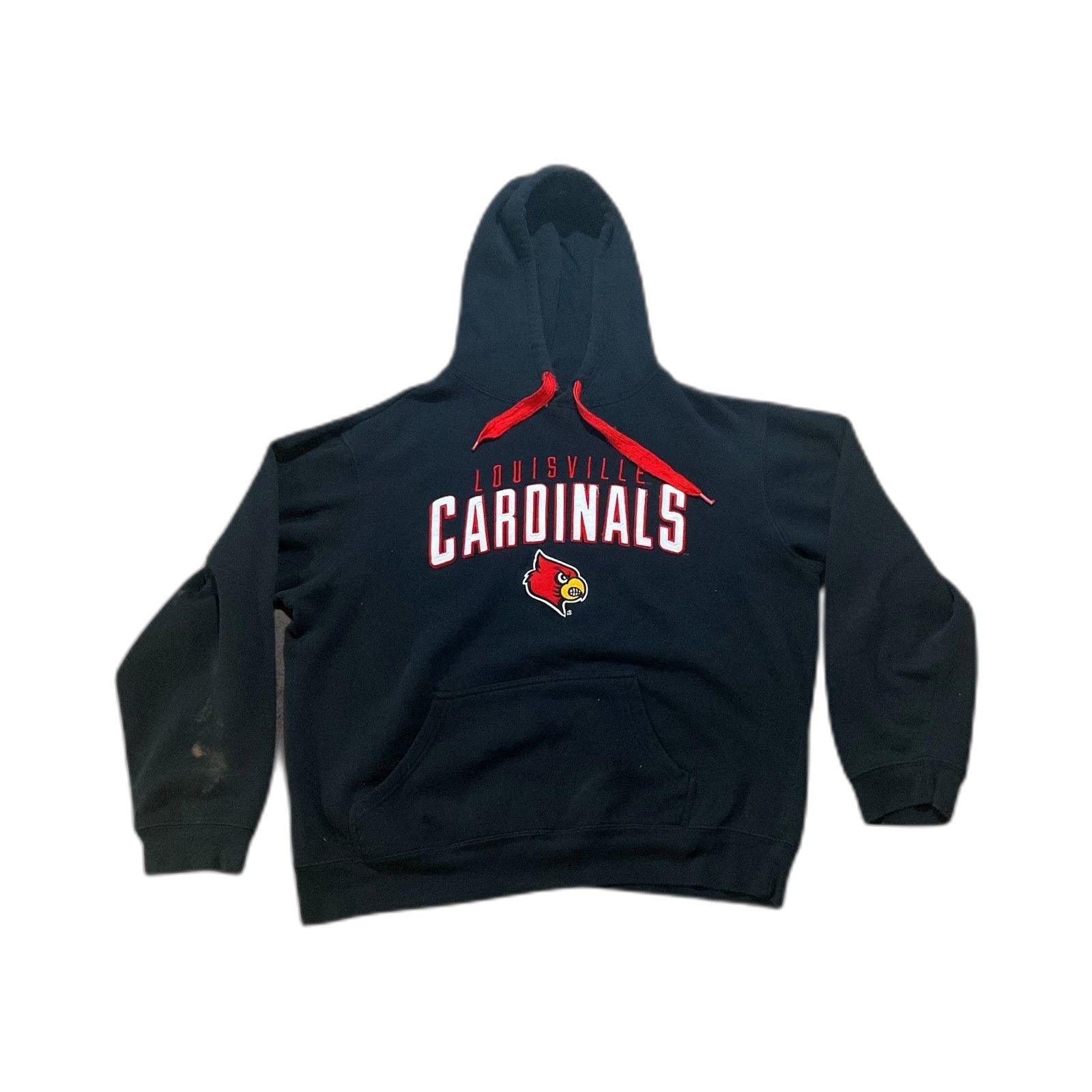 Vintage Louisville Cardinals Black College Hoodie Mens XL Hooded Swe Size US XL / EU 56 / 4 - 1 Thumbnail
