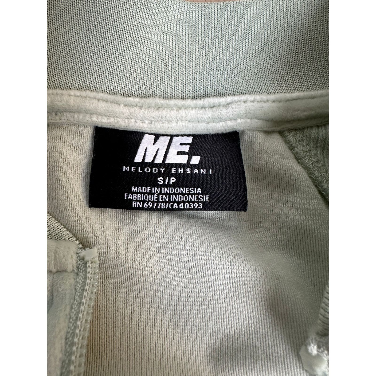 Foot Locker Melody Ehsani Mint Quarter Zip Velour Fleece - Size S Size S / US 4 / IT 40 - 4 Thumbnail