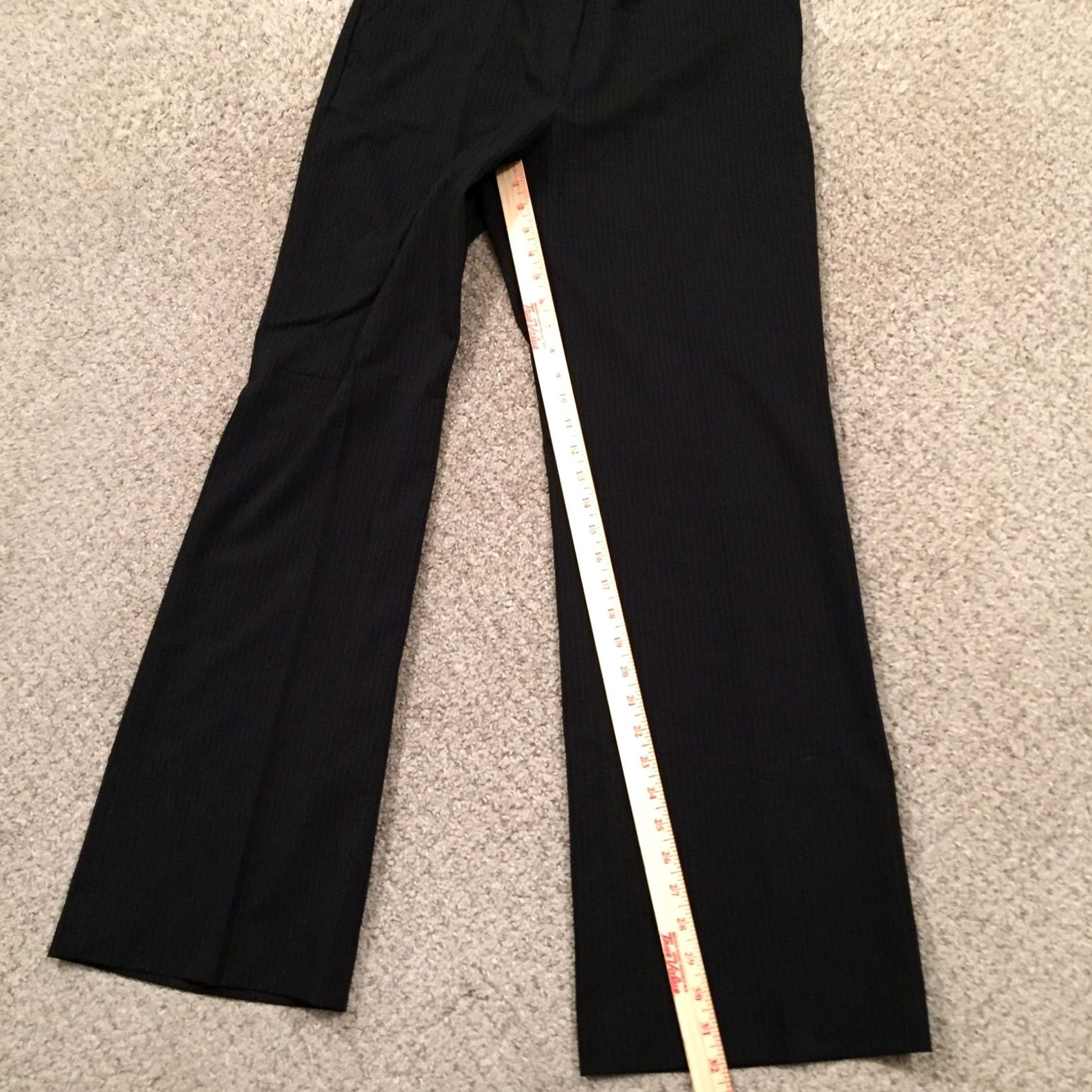 Liz Claiborne Liz Claiborne Dress Pants Womens Size 8 Black Striped Boot Cut Pants Womens Regular 30 Waist 32 Inseam Size 30" / US 8 / IT 44 - 6 Thumbnail