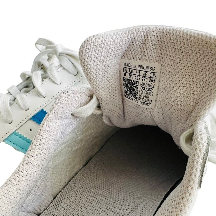 Adidas Adidas Superstar White Ombre Blue Stripe Men's Size 8.5 NEW Size US 8.5 / EU 41-42 - 4 Thumbnail
