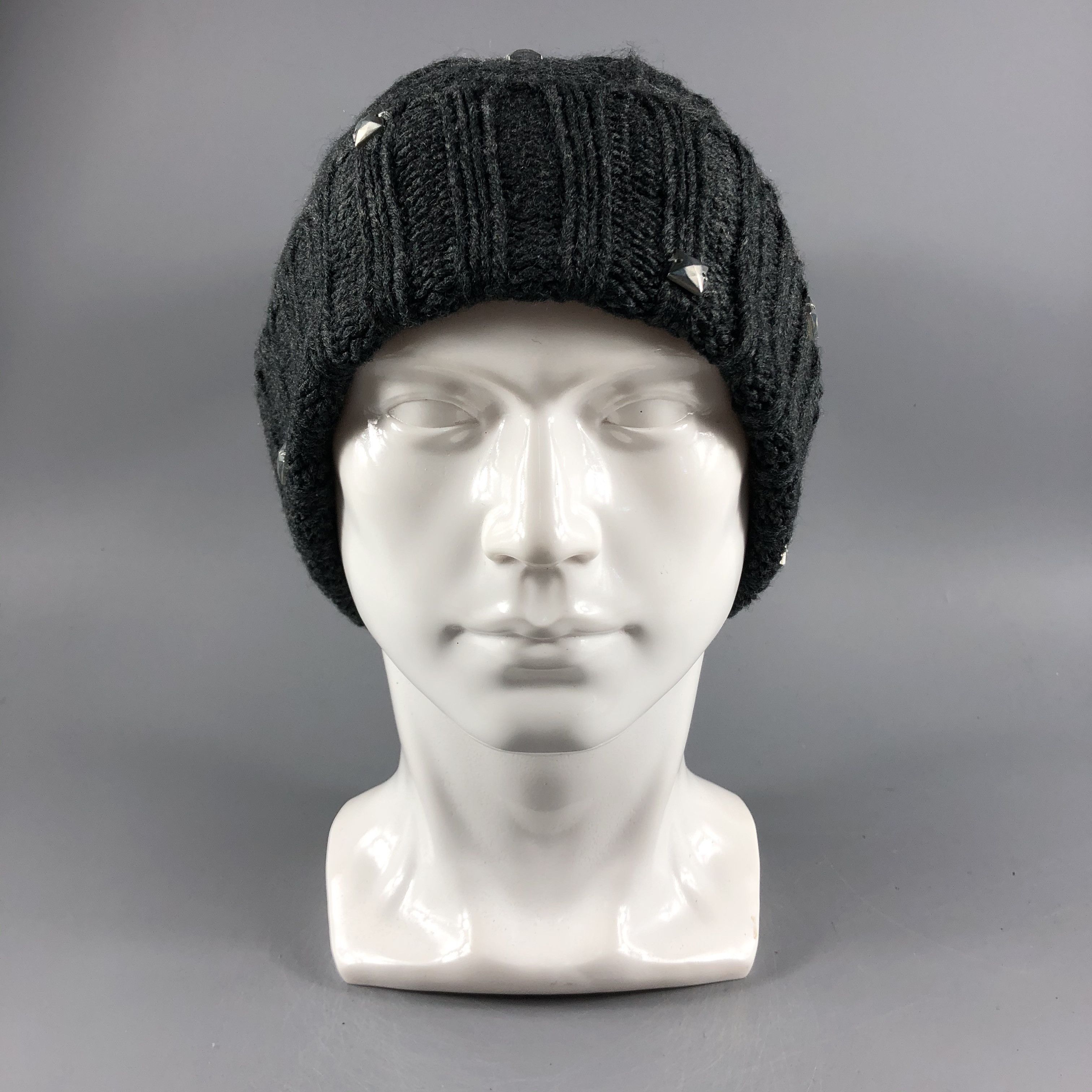 image of Vintage Hats Spike Beanie Crochet Snow Cap B352, Men's
