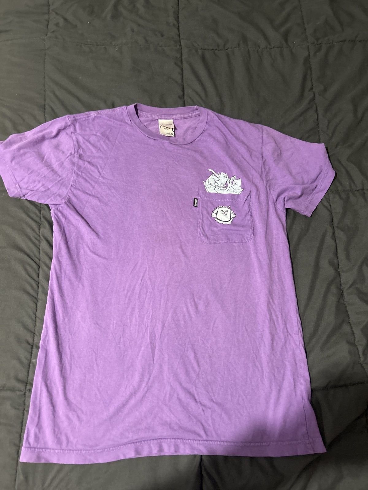 RIPNDIP RipNDip Cats Purple Tee Shirt Size US M / EU 48-50 / 2 - 1 Thumbnail