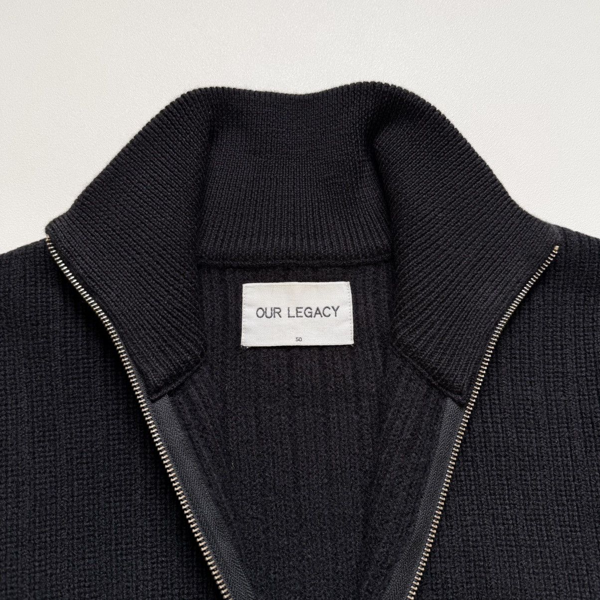 Our Legacy Brushed Ribbed Knit Wool Zip Drivers Sweater Size US M / EU 48-50 / 2 - 5 Thumbnail