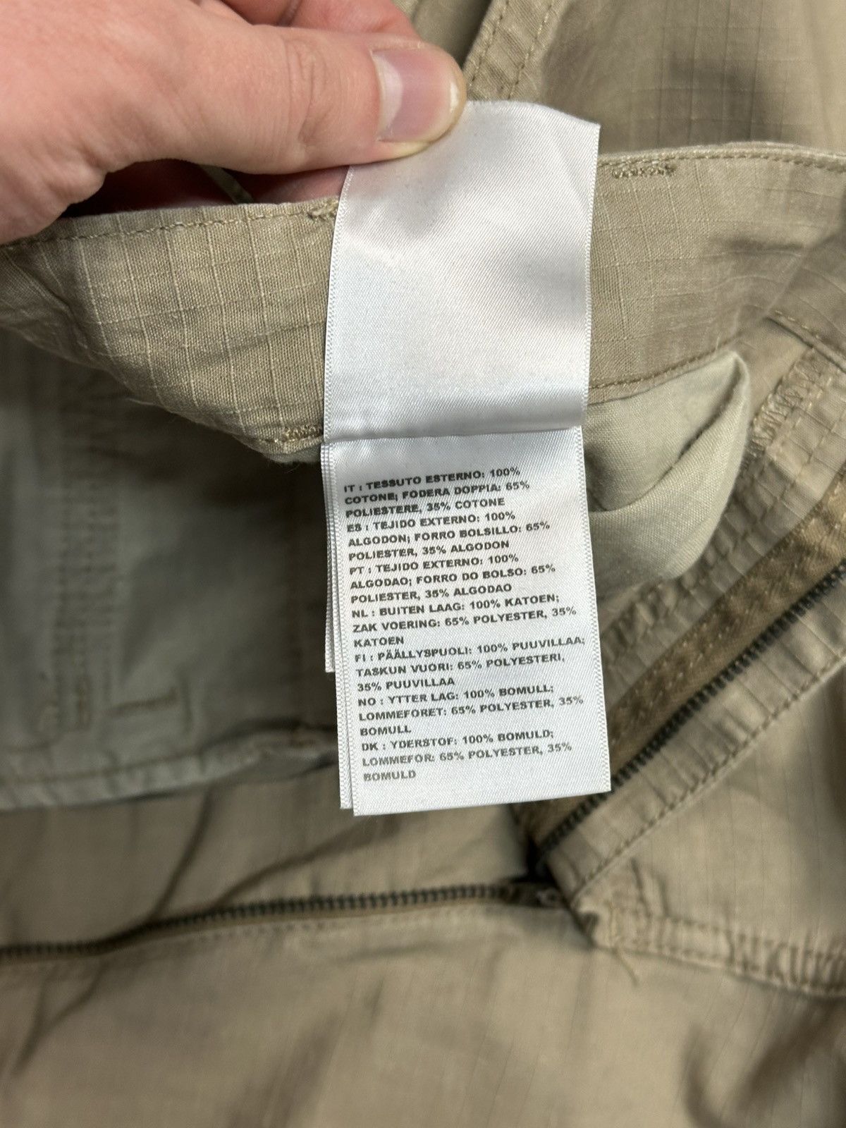 Carhartt × Vintage Vintage Carhartt Cargo Pants Beige Y2K Ripstop Archival Size US 34 / EU 50 - 12 Thumbnail