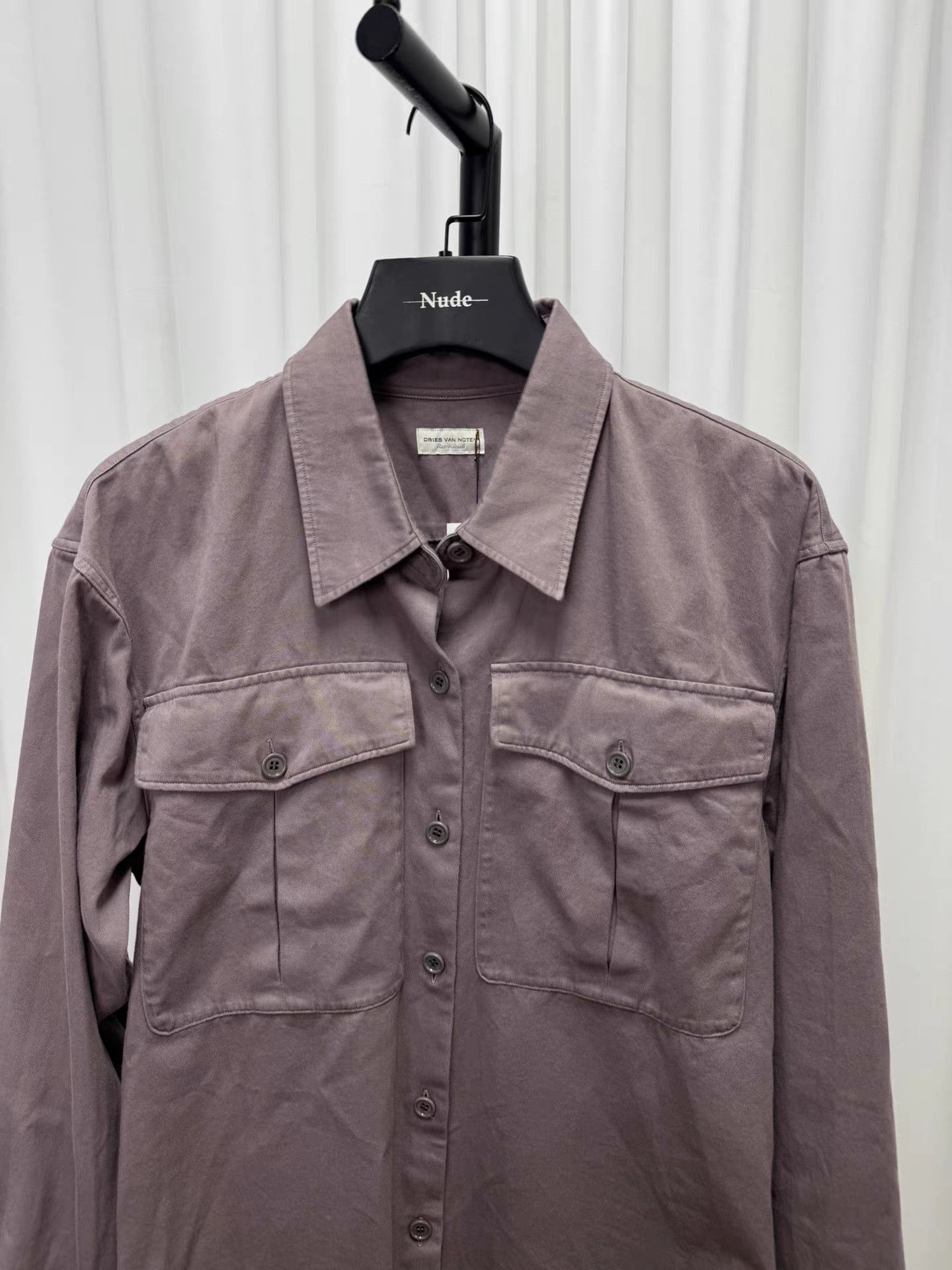 Dries Van Noten Dries Van Noten Lavender Button-Up Jacket K20 Size US XS / EU 42 / 0 - 4 Thumbnail