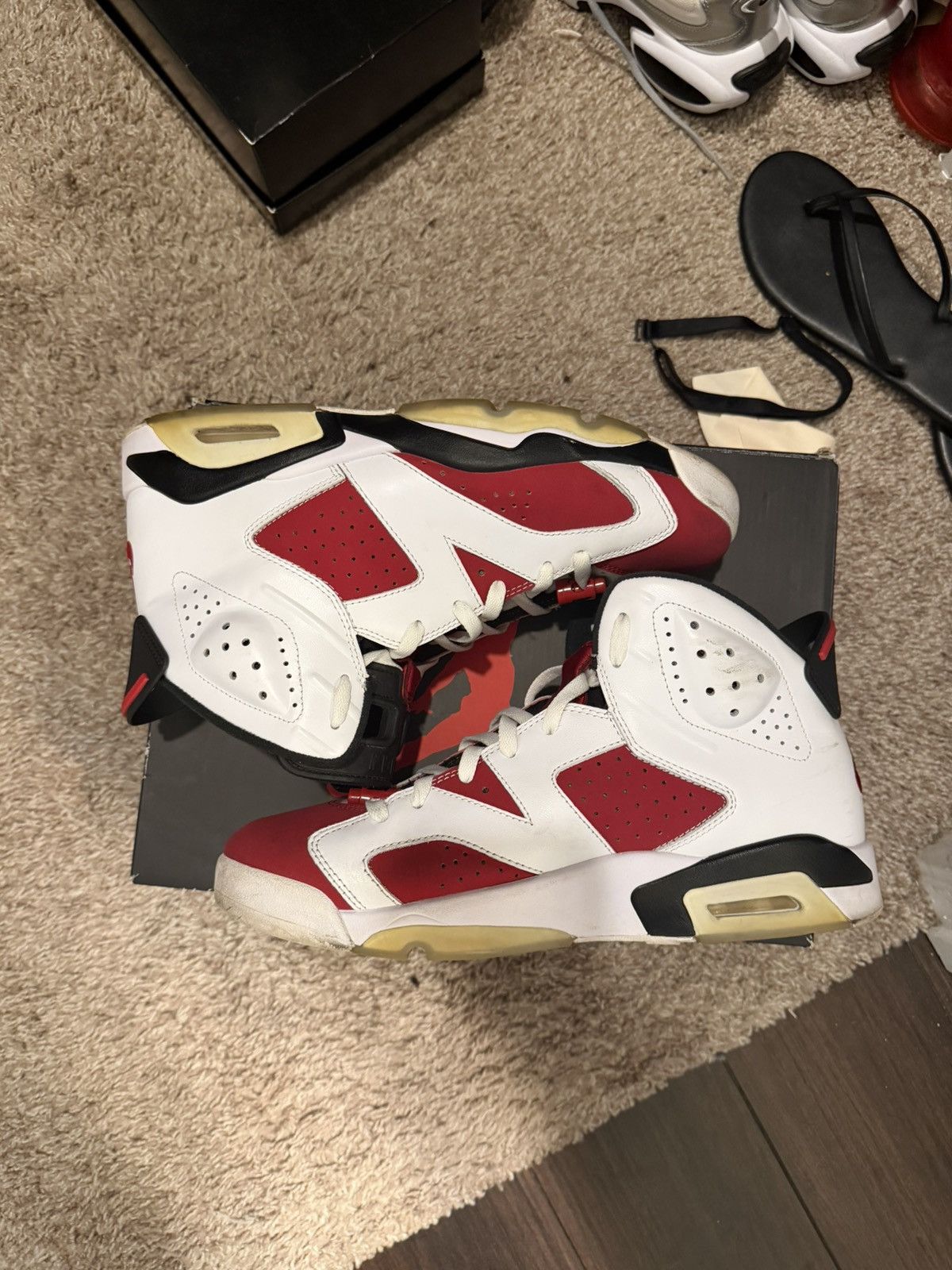 Nike Jordan 6 Carmine Size US 11.5 / EU 44-45 - 3 Thumbnail