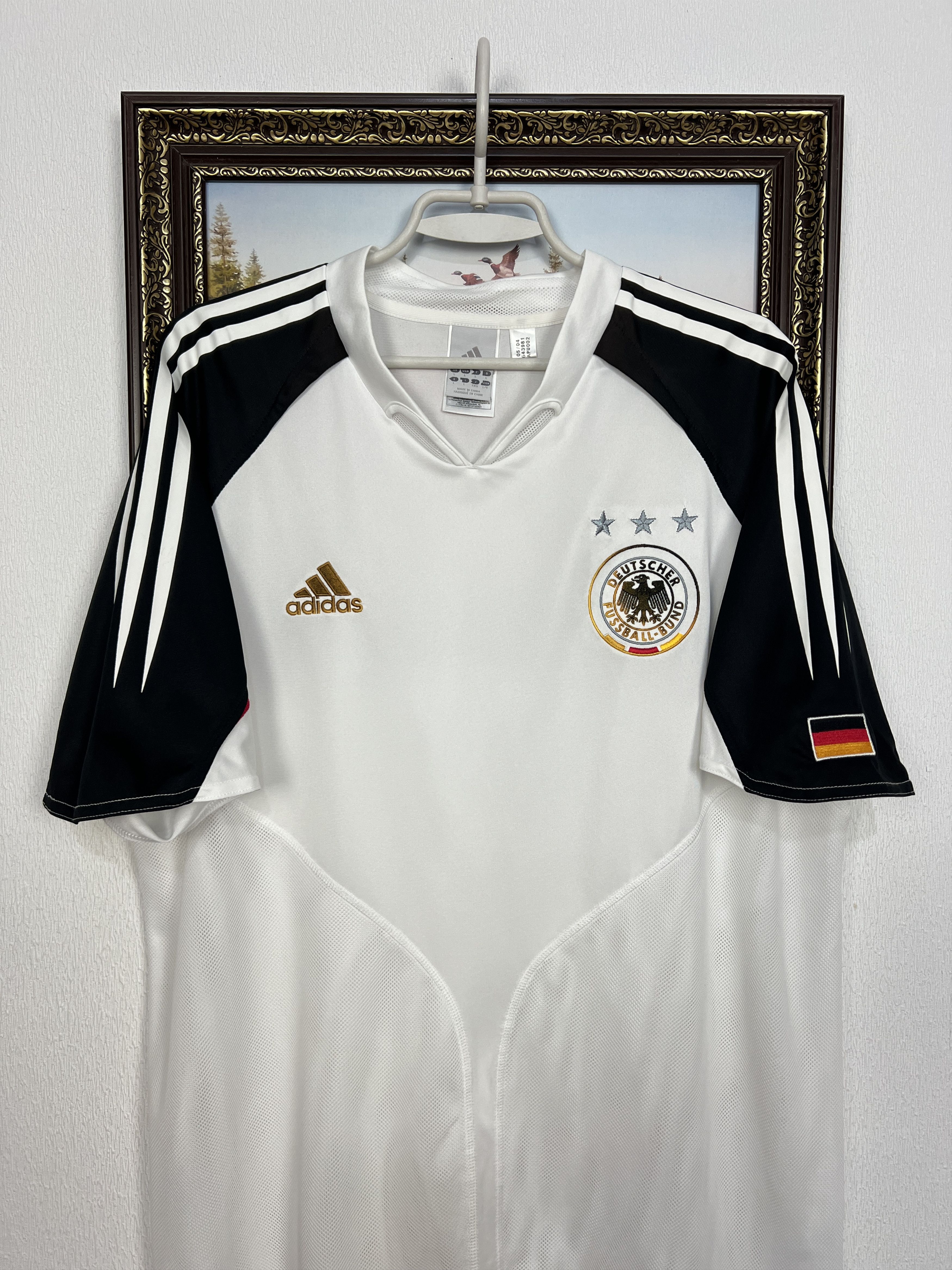 Adidas Germany Home football shirt 2004 Soccer Jersey Trikot Rare Size US L / EU 52-54 / 3 - 2 Thumbnail