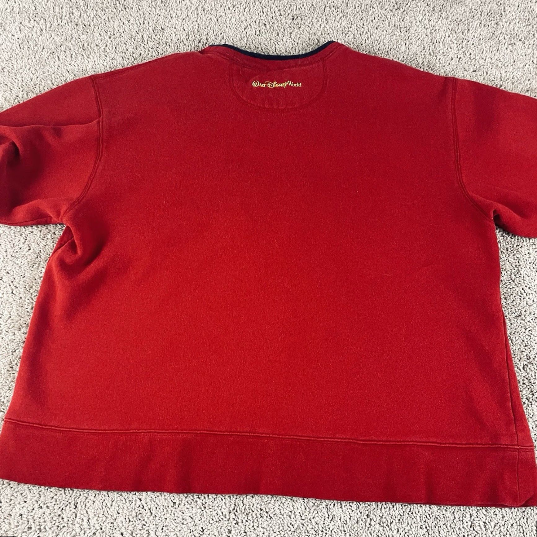 Disney VINTAGE Disney Mickey Mouse Sweatshirt Adult XL Red Fleece Crewneck Cartoon R1 Size US XL / EU 56 / 4 - 3 Thumbnail