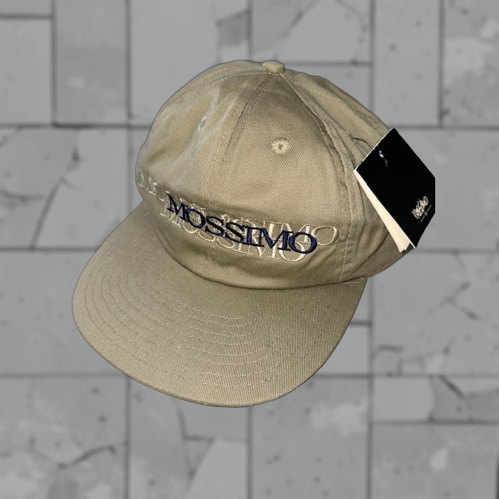 Mossimo VINTAGE Mossimo Baseball Hat Men One Size Tan Leather Snap Back 1990s Size ONE SIZE - 1 Thumbnail