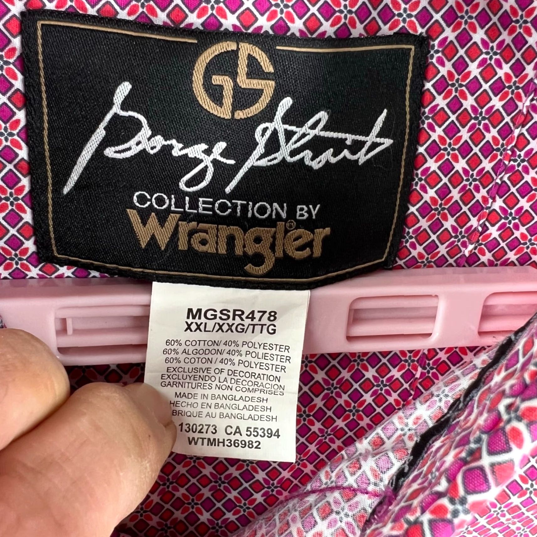 Wrangler VINTAGE Wrangler George Strait Shirt Mens Size XXL Red Geometric Western Long Sleeve Button-Up Size US XXL / EU 58 / 5 - 5 Thumbnail