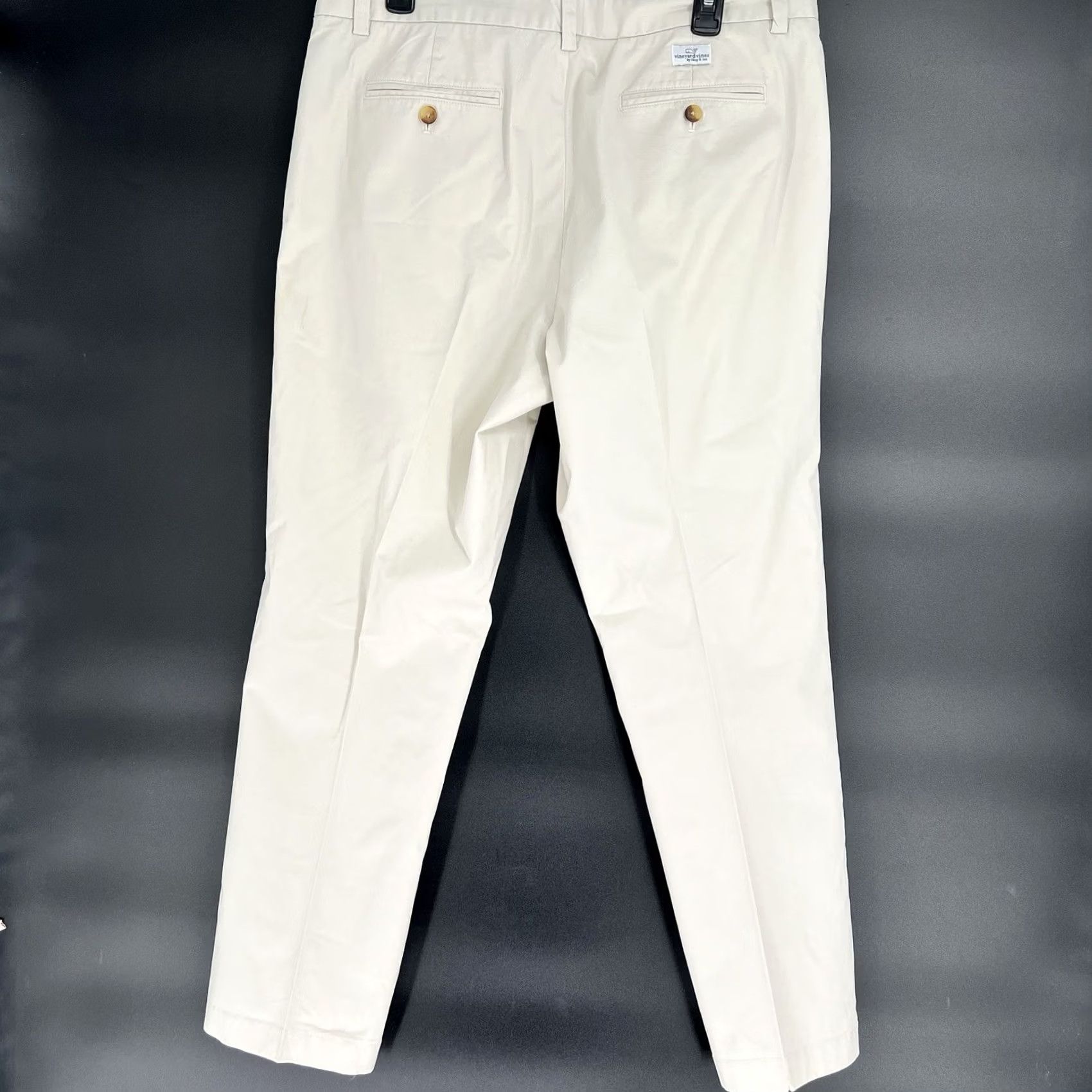 Vineyard Vines Vineyard Vines Breaker Pant Mens 36x30 Khaki Tan Chino Flat Front Straight Leg Regular Waist 36 Beige Logo Pocket Pants Size US 36 / EU 52 - 6 Thumbnail