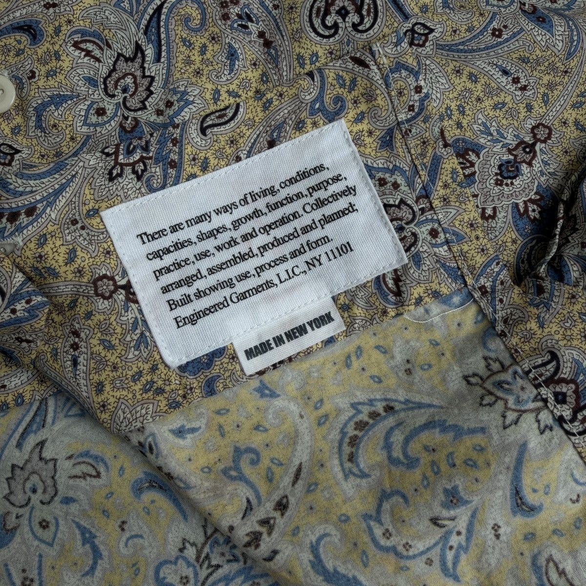 Engineered Garments Engineered Garments Yellow & Blue 19th Century BD Shirt Size US S / EU 44-46 / 1 - 5 Thumbnail
