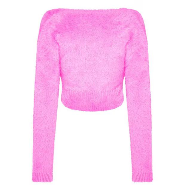 Jacquemus o1g2r1mq1024 Cardigan in Pink Size M / US 6-8 / IT 42-44 - 2 Thumbnail