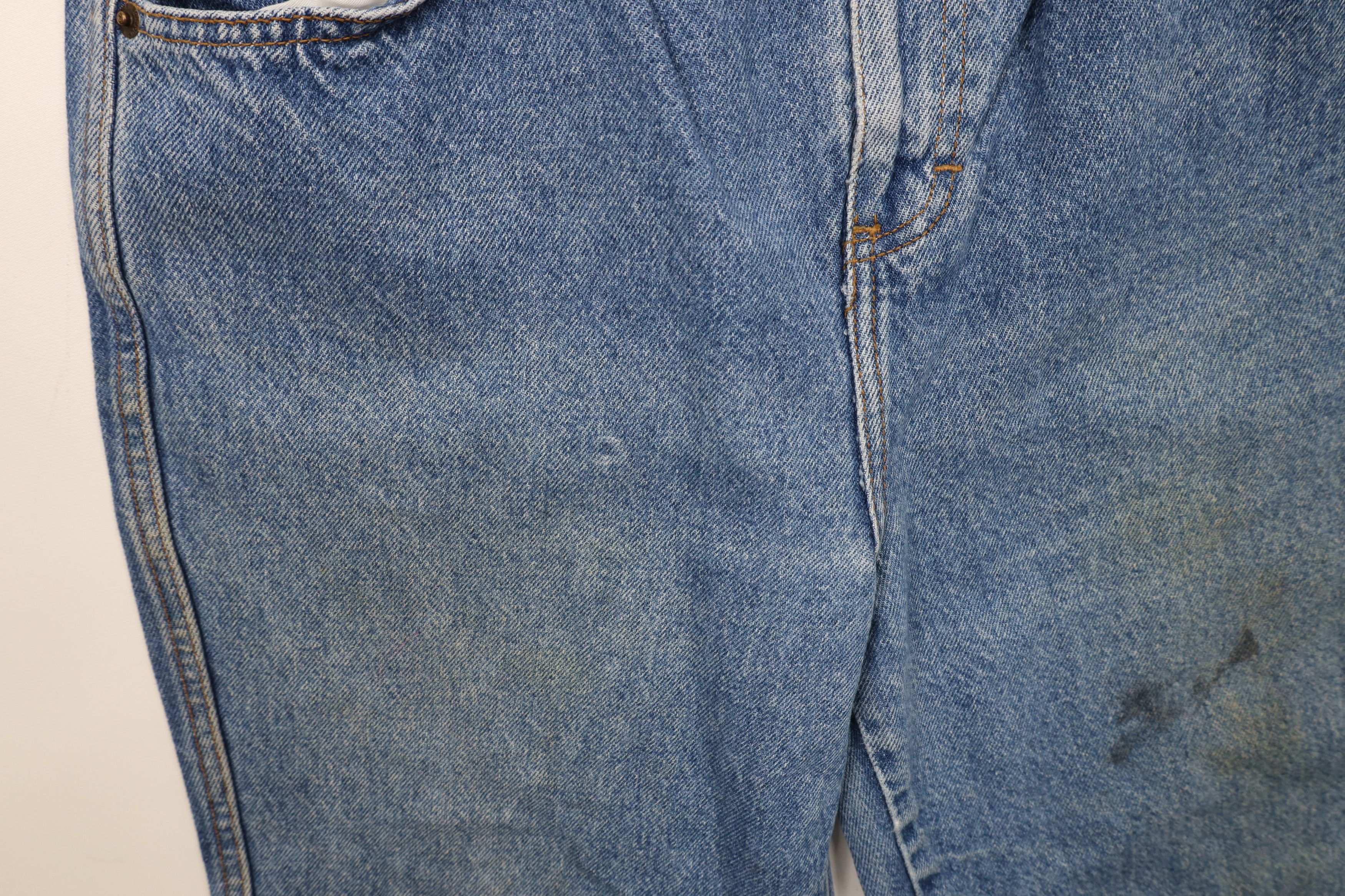 Vintage Vintage 90s Streetwear Tapered Leg Denim Jeans Blue Cotton Size 27" / US 4 / IT 40 - 8 Thumbnail