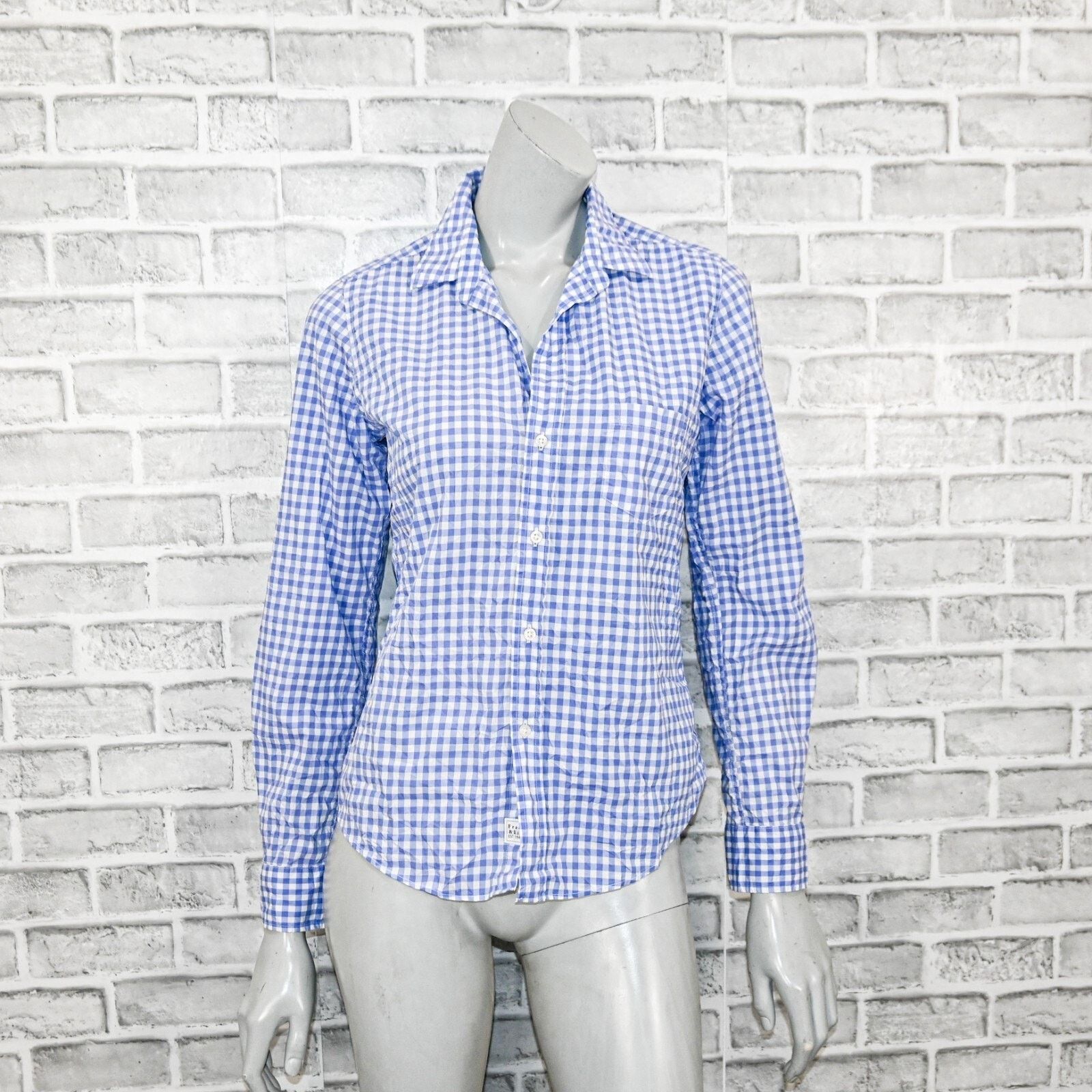 Frank & Eileen Frank & Eileen Button up BARRY Shirt Blue Gingham Small Size S / US 4 / IT 40 - 2 Thumbnail