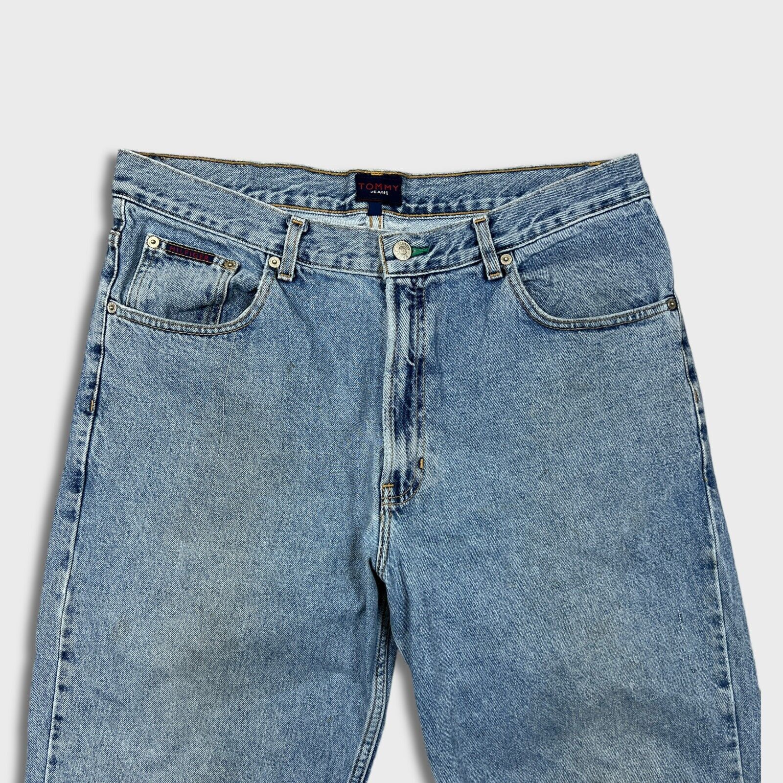 Tommy Hilfiger × Vintage Vintage Tommy Hilfiger Jeans 36x30 Tommy Jeans Baggy 90s Size US 36 / EU 52 - 3 Thumbnail