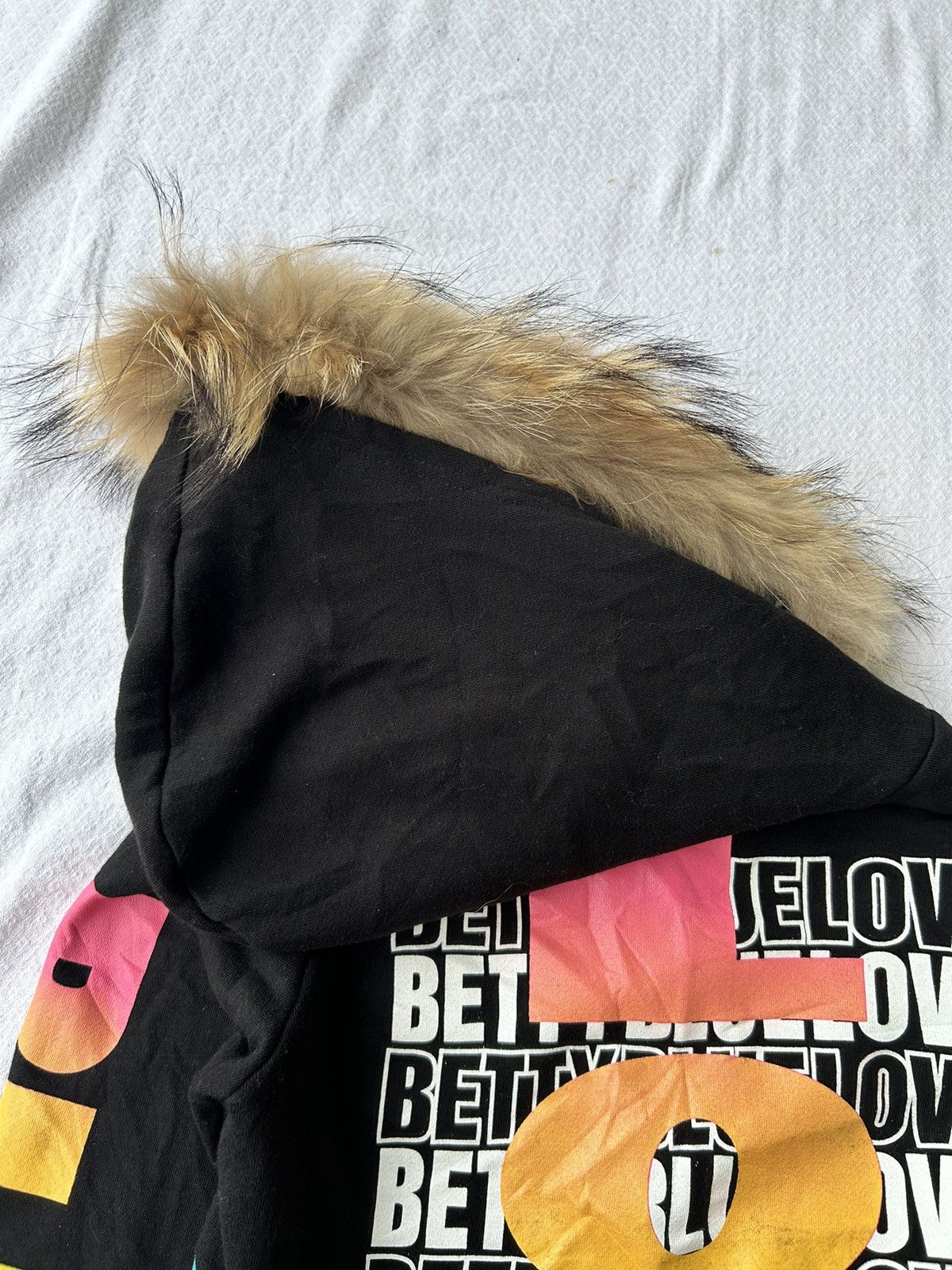 Other 💸BINDINGOFFER💸 Betty blue love fur hoodie poem style Ifsix Size US S / EU 44-46 / 1 - 4 Thumbnail