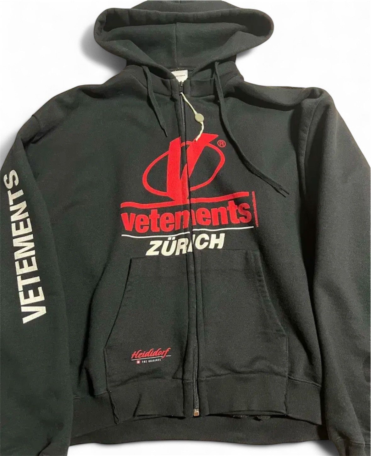 ウェア Grailed Vetements Vetements Zurich Zip Hoodie | Grailed