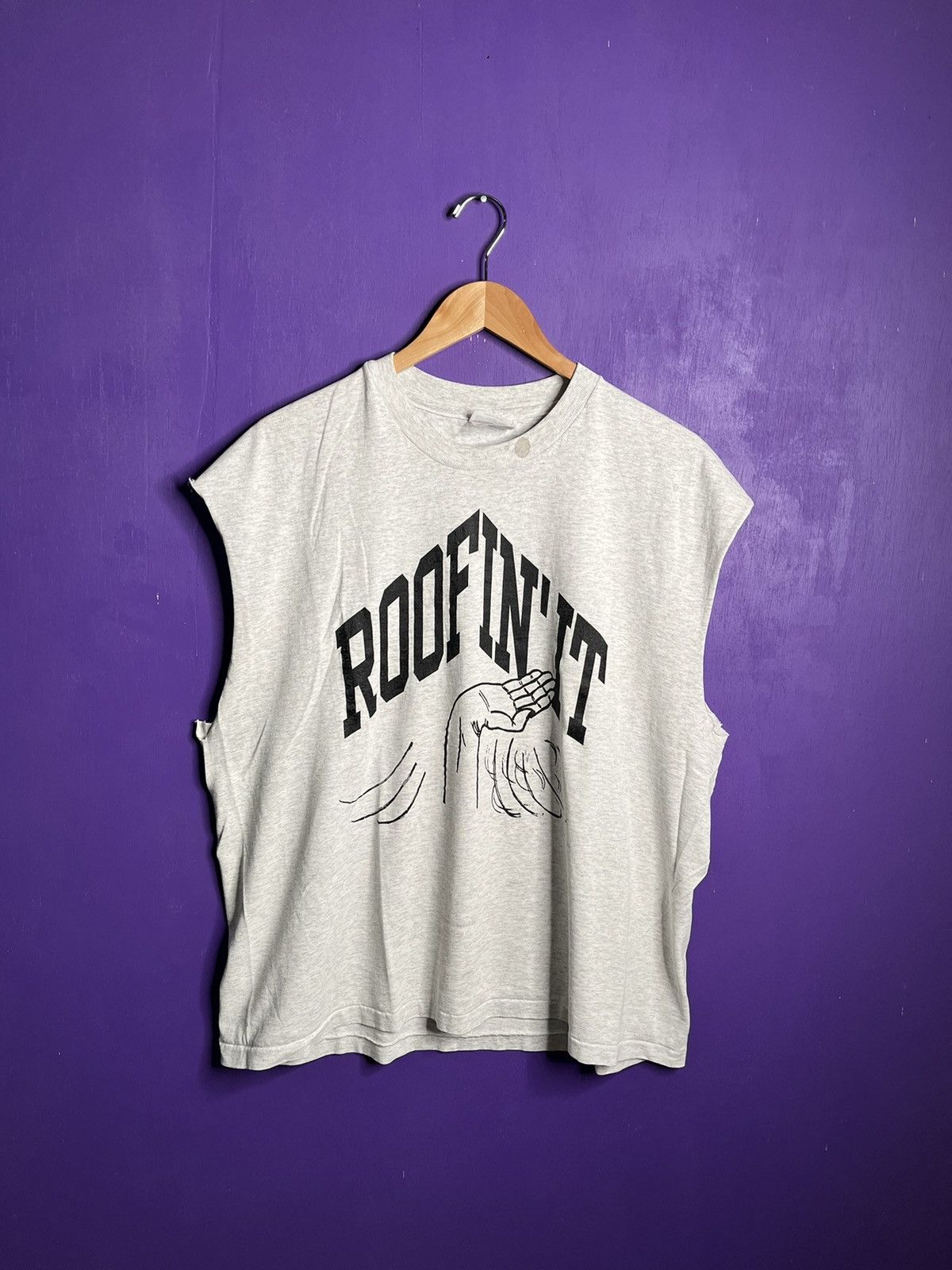 Vintage 90s Inmate records roofin it tank top