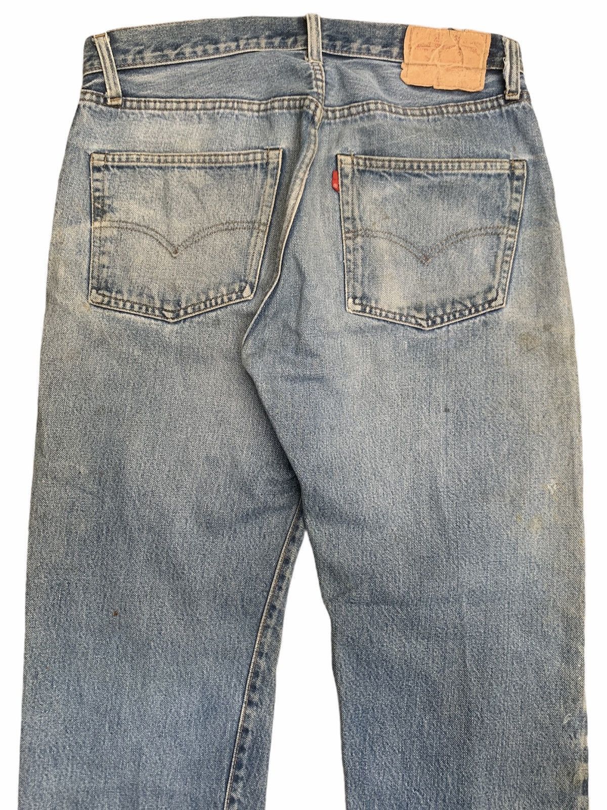 Levi's Vintage 80s Levi's 501 Selvedge Made in USA Distressed Denim Size US 33 - 10 Thumbnail