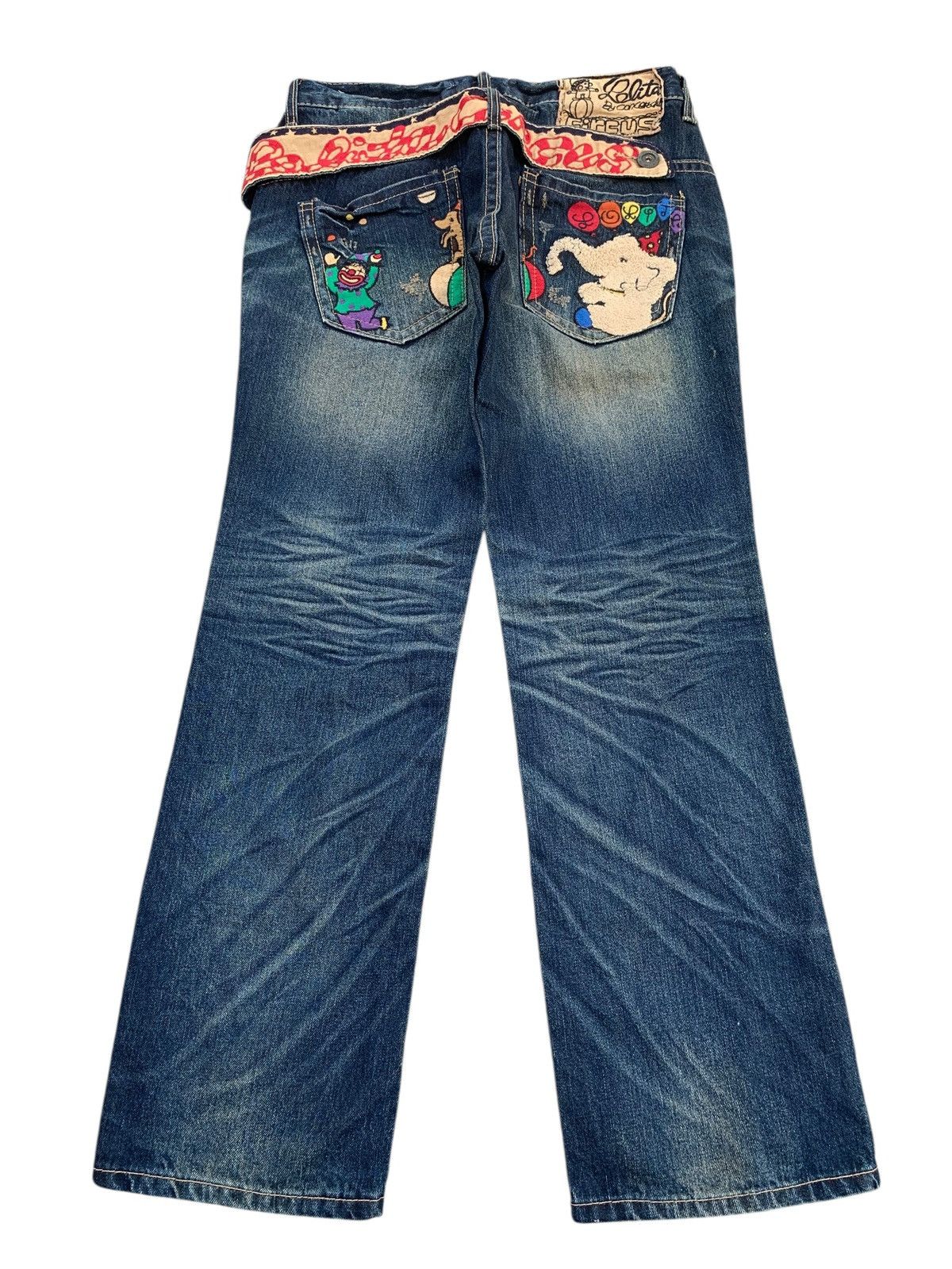 14th Addiction RARE💥 Yoshitomo Nara Lolita Circus Rusty Japanese Denim Size US 30 / EU 46 - 3 Thumbnail